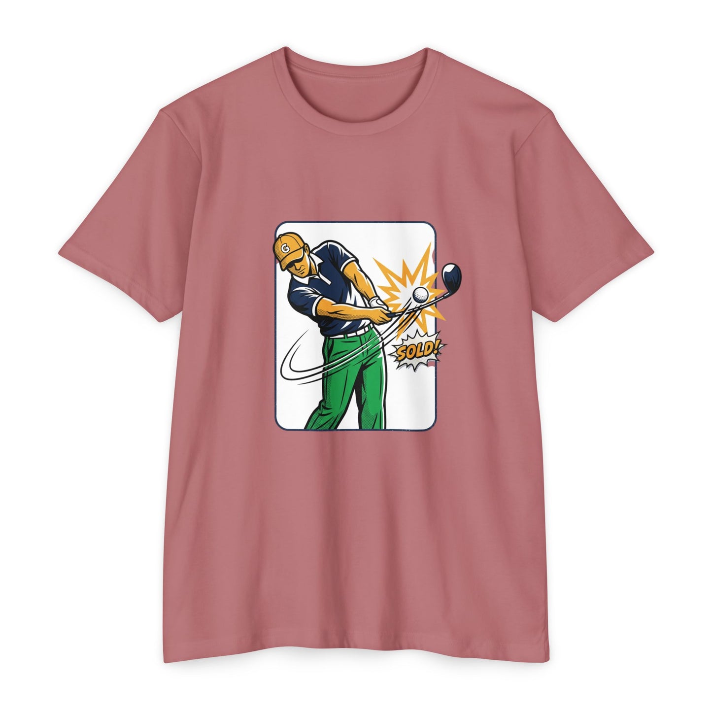 Solid Golfer Illustration Golf Swing T-Shirt