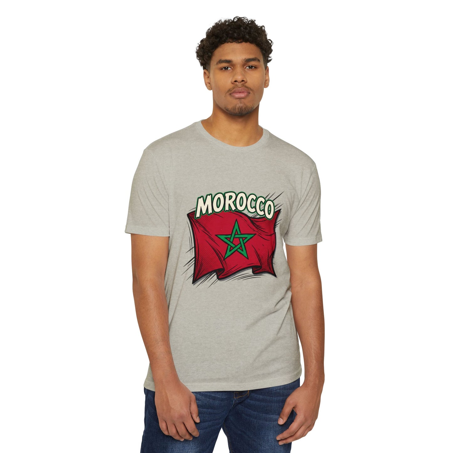 Morocco Flag Vintage Graphic T-Shirt — Moroccan Pride Tee