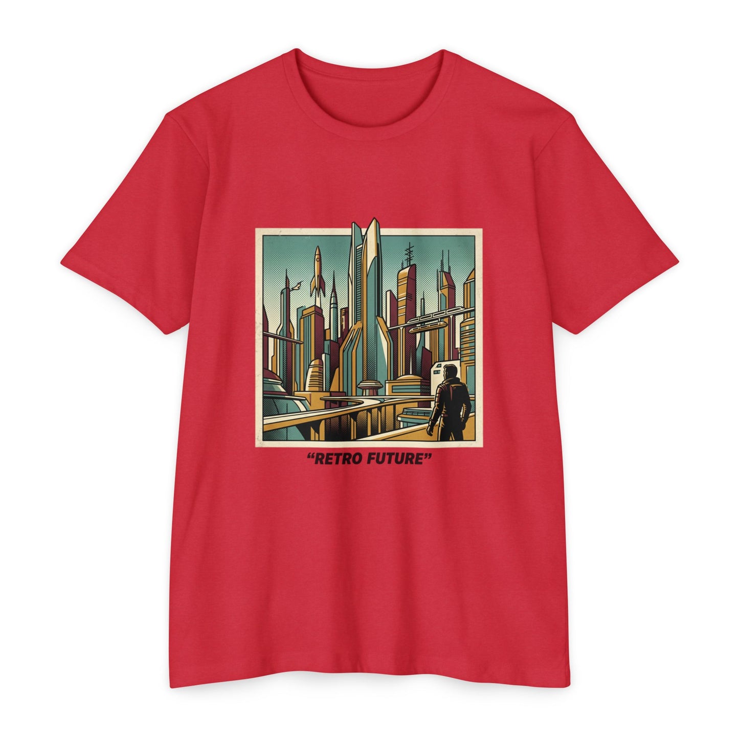 Retro Future Vintage Sci‑Fi City T‑Shirt