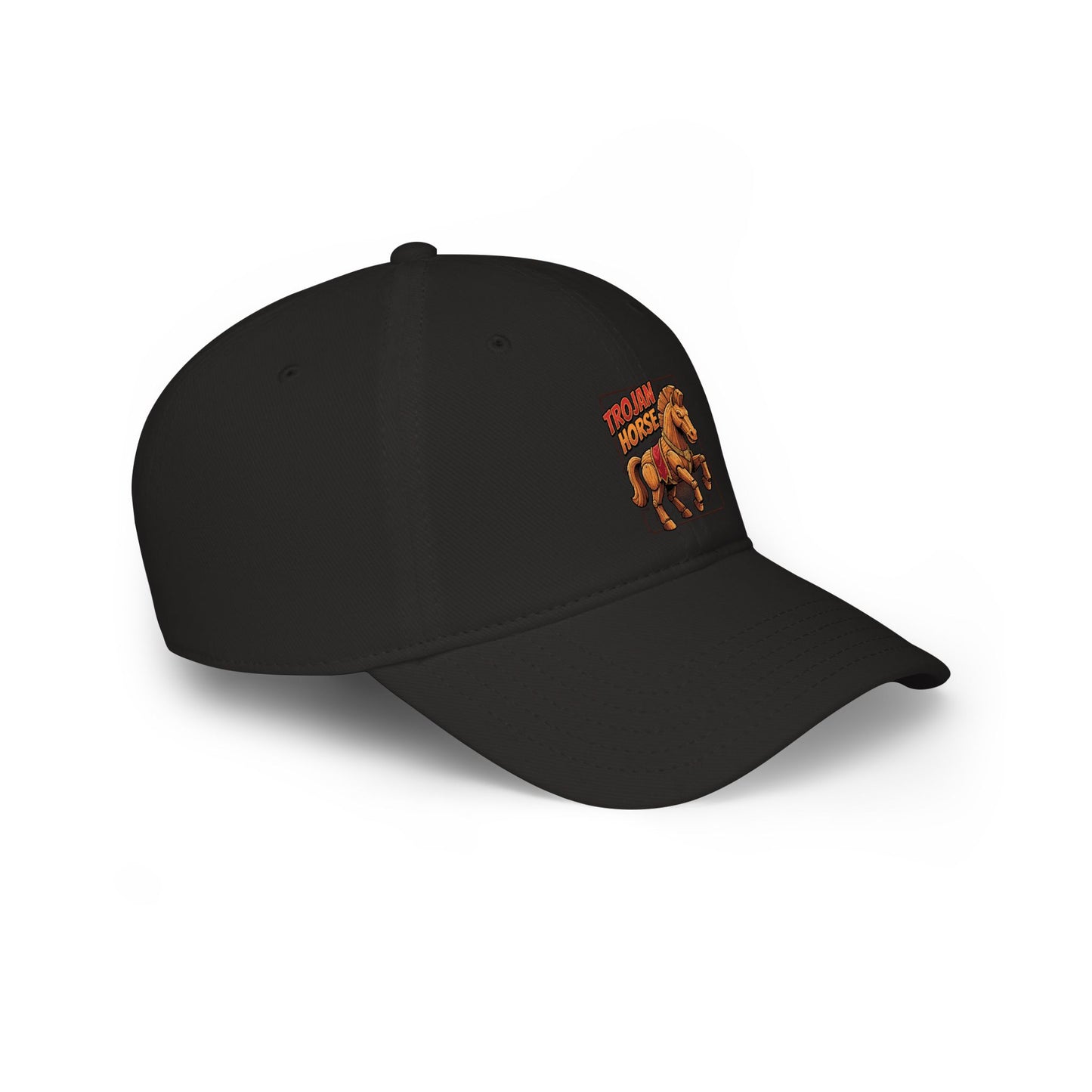 Horse Rider Vintage Patch Baseball Cap — Low Profile Equestrian Hat