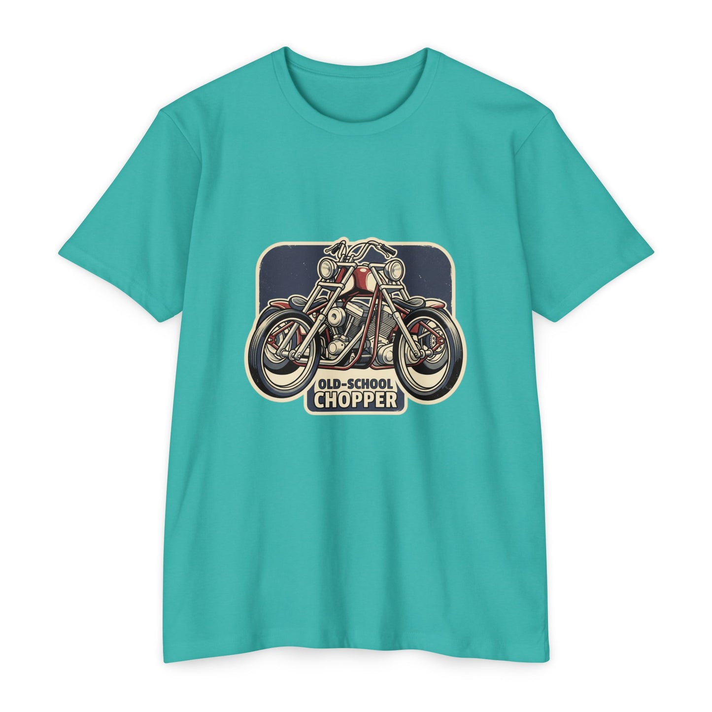 Old-School Chopper Motorcycle T-Shirt — Vintage Biker Tee