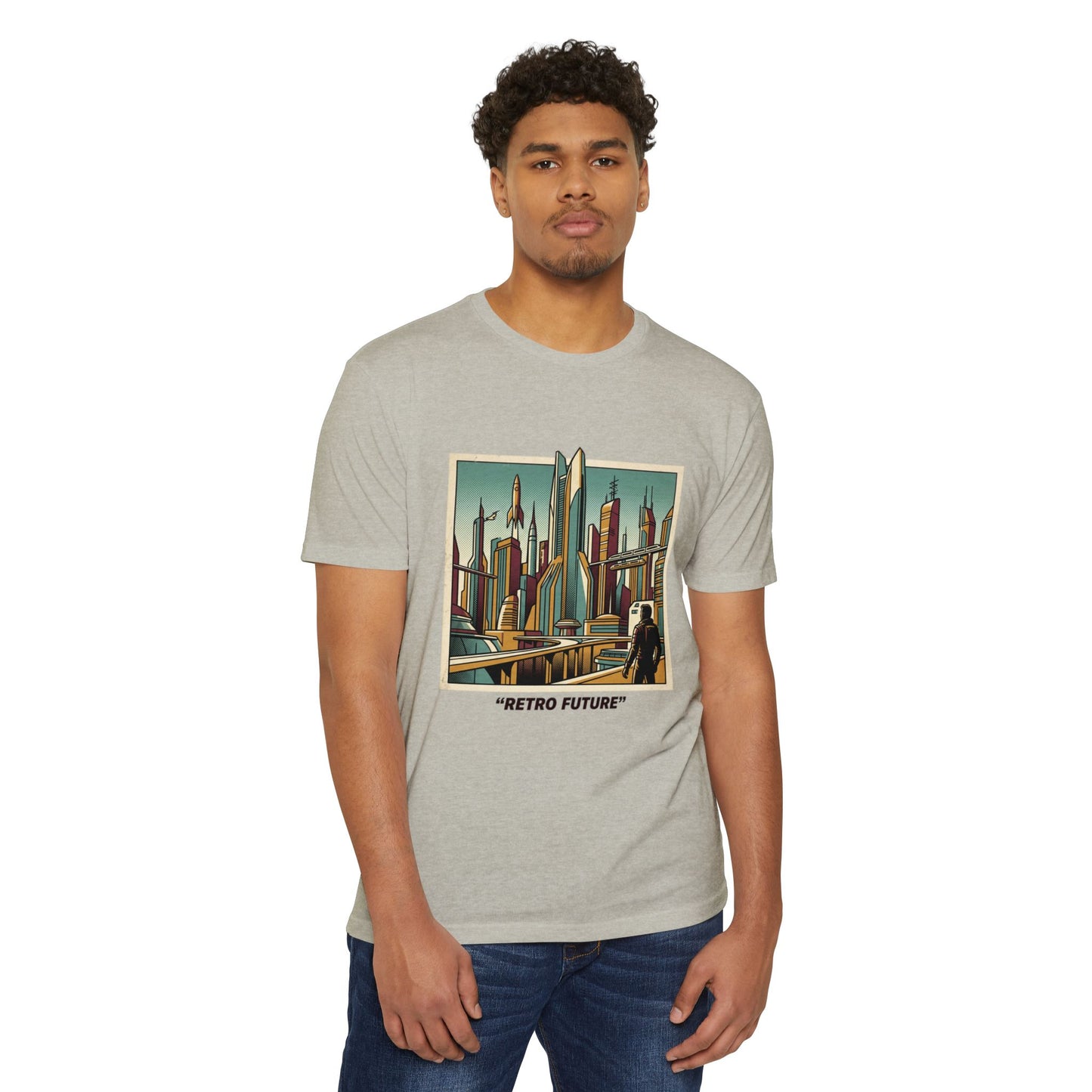 Retro Future Vintage Sci‑Fi City T‑Shirt
