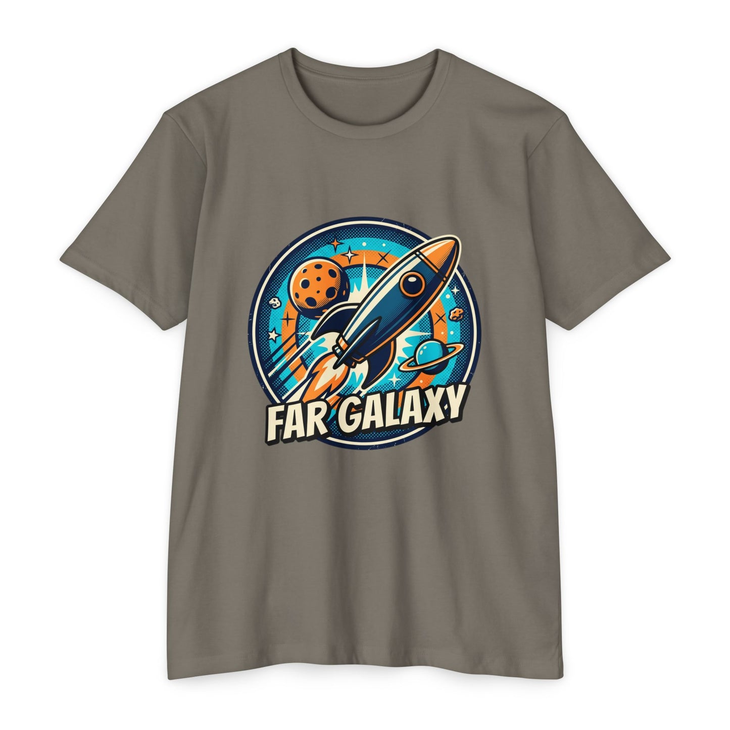 Retro Far Galaxy Rocket T-Shirt — Vintage Space Graphic Tee