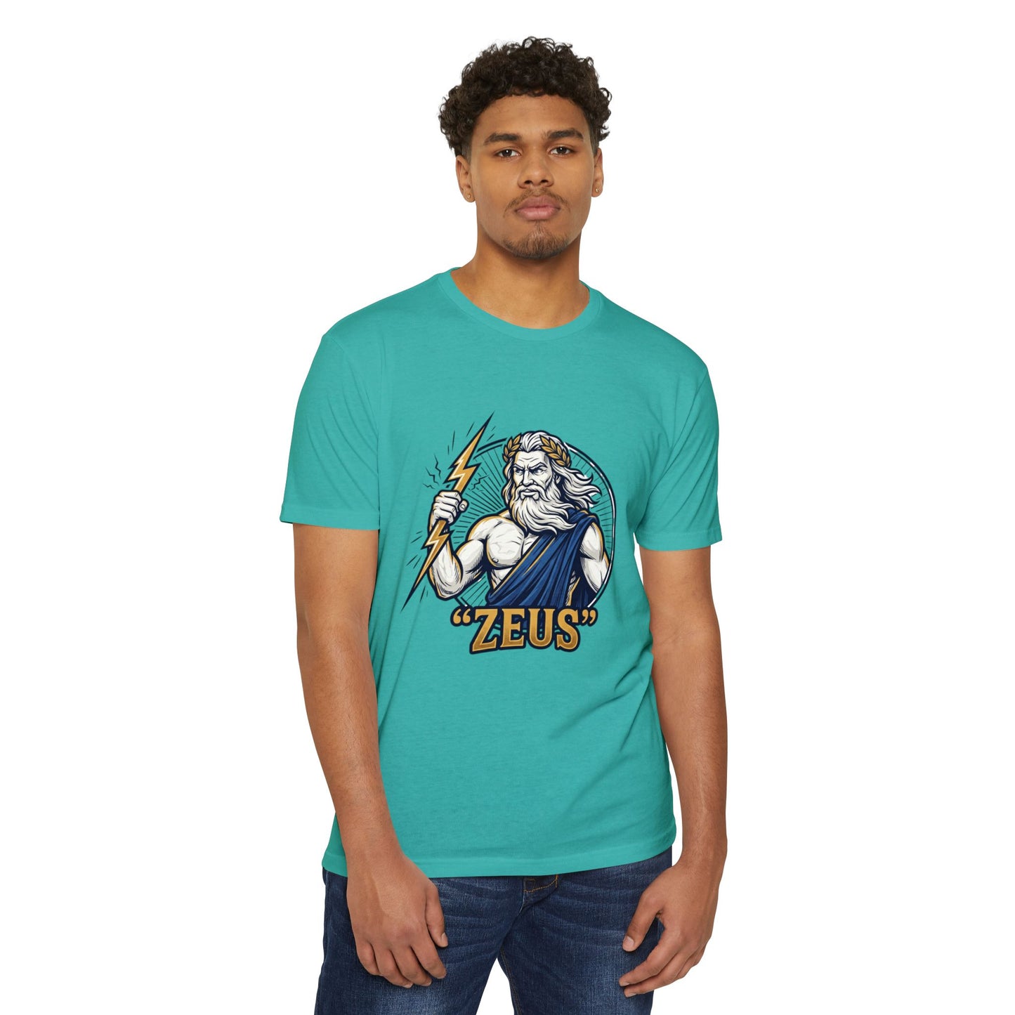 Zeus Lightning Graphic T‑Shirt — Mythology Greek God Tee