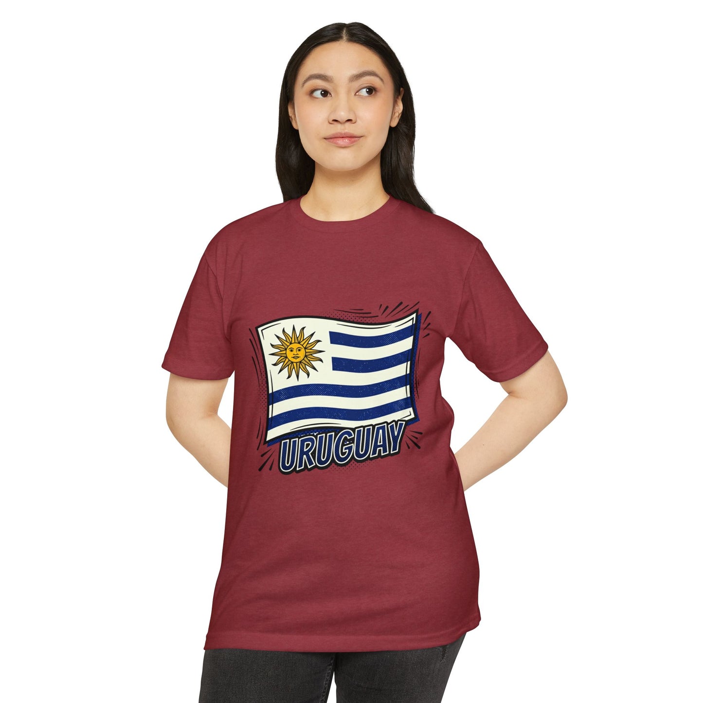 Uruguay Flag Retro Sun & Stripes T-Shirt