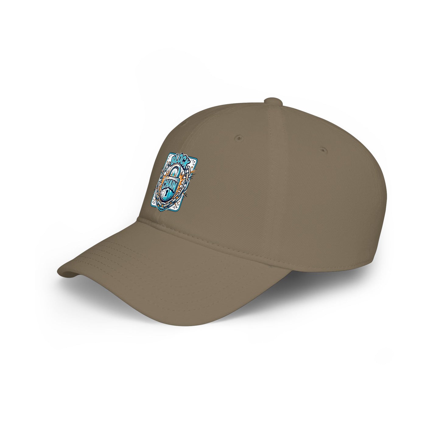 Retro "Block Chain" Low Profile Baseball Cap — Vintage Dad Hat