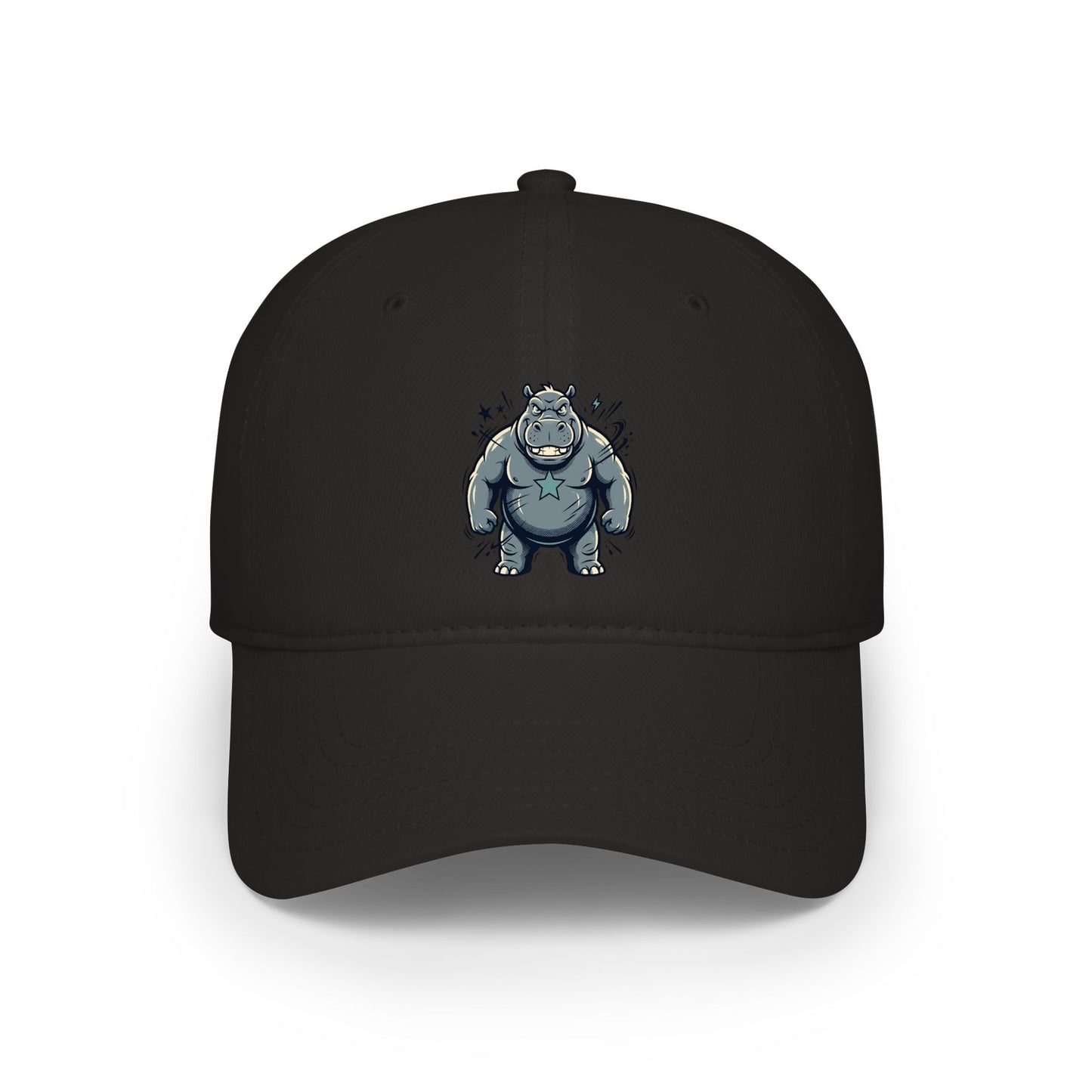 Cute Grumpy Monster Embroidered Baseball Cap