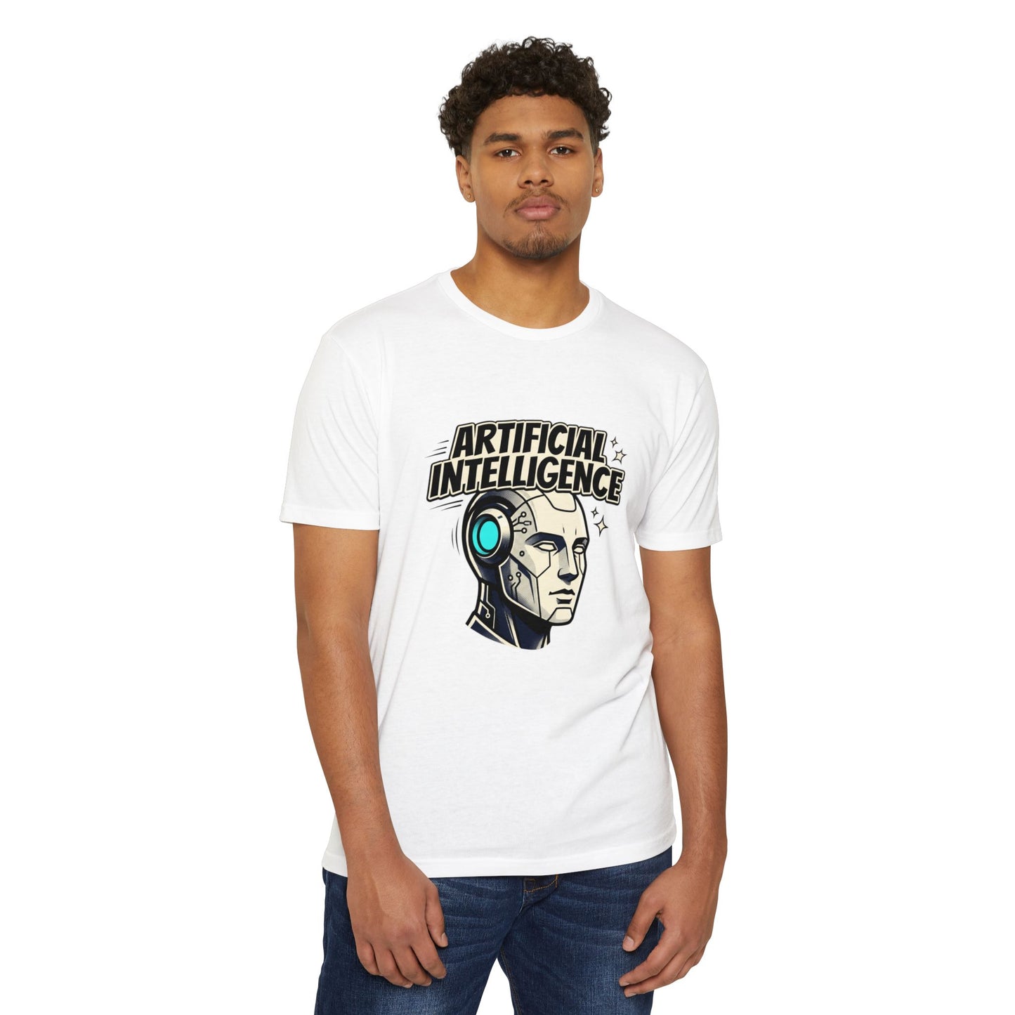 Artificial Intelligence Robot Tee — AI Head Graphic T-Shirt