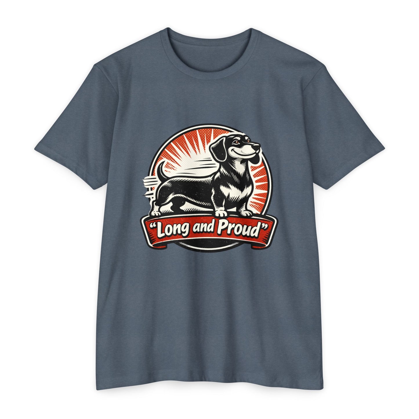 Long and Proud Dachshund T-Shirt — Cute Retro Wiener Dog Tee