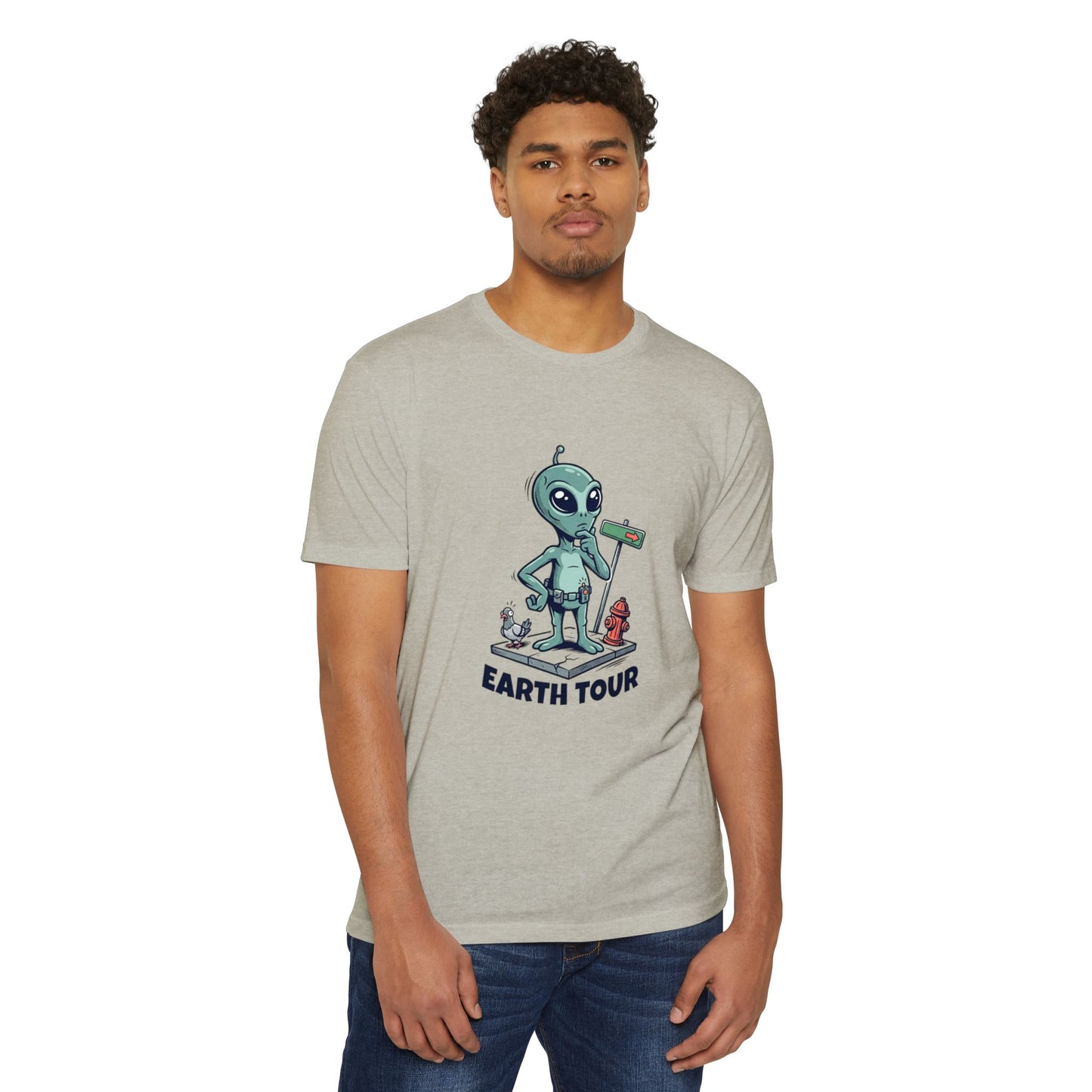 Alien 'Earth Tour' T-Shirt — Cute Space Visitor Graphic Tee