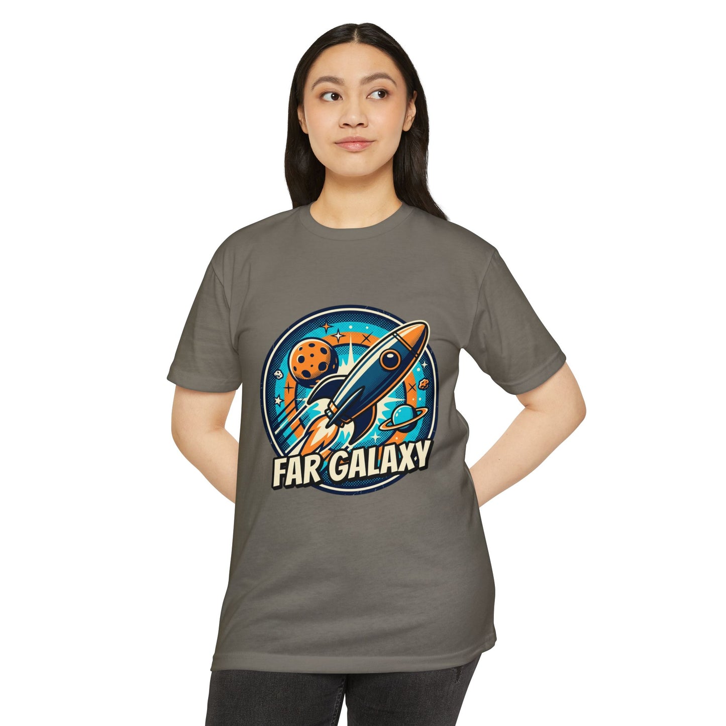 Retro Far Galaxy Rocket T-Shirt — Vintage Space Graphic Tee