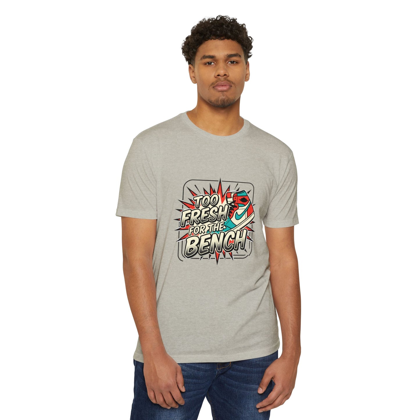 Too Fresh For The Bench Retro Sneaker T-Shirt
