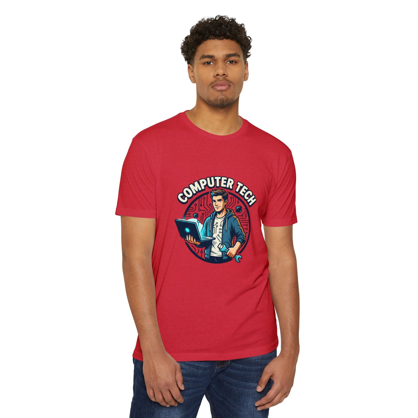 Computer Tech T-Shirt — Retro IT Technician Graphic Tee
