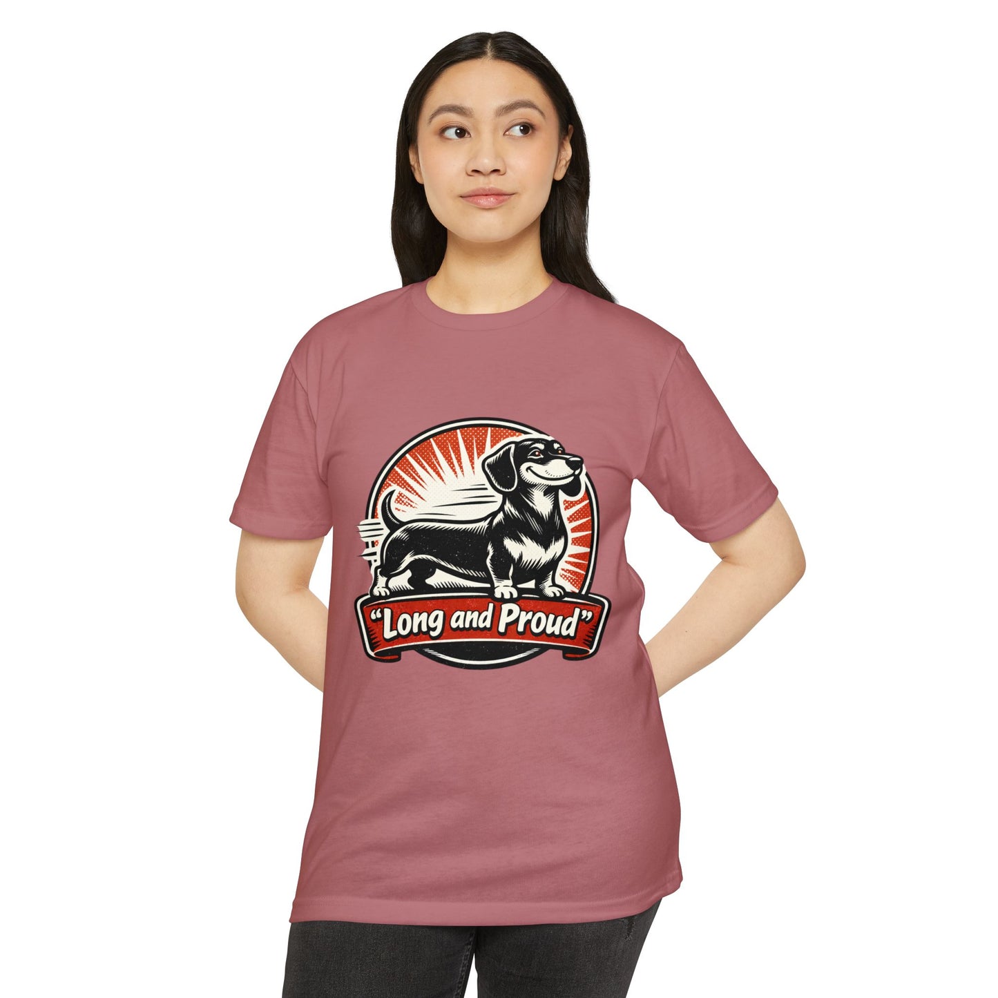 Long and Proud Dachshund T-Shirt — Cute Retro Wiener Dog Tee