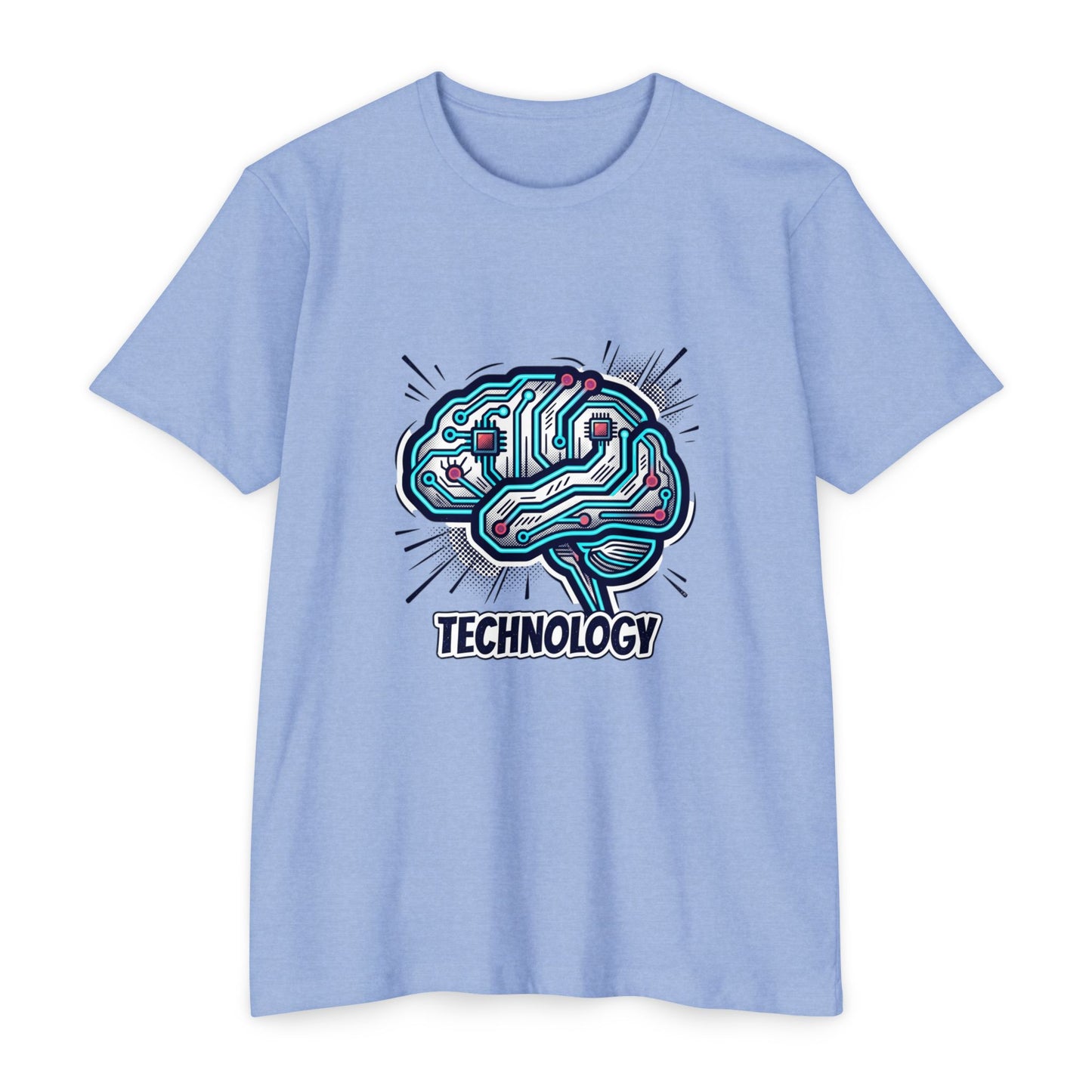 Tech Circuit Brain T-Shirt — Technology Graphic Tee