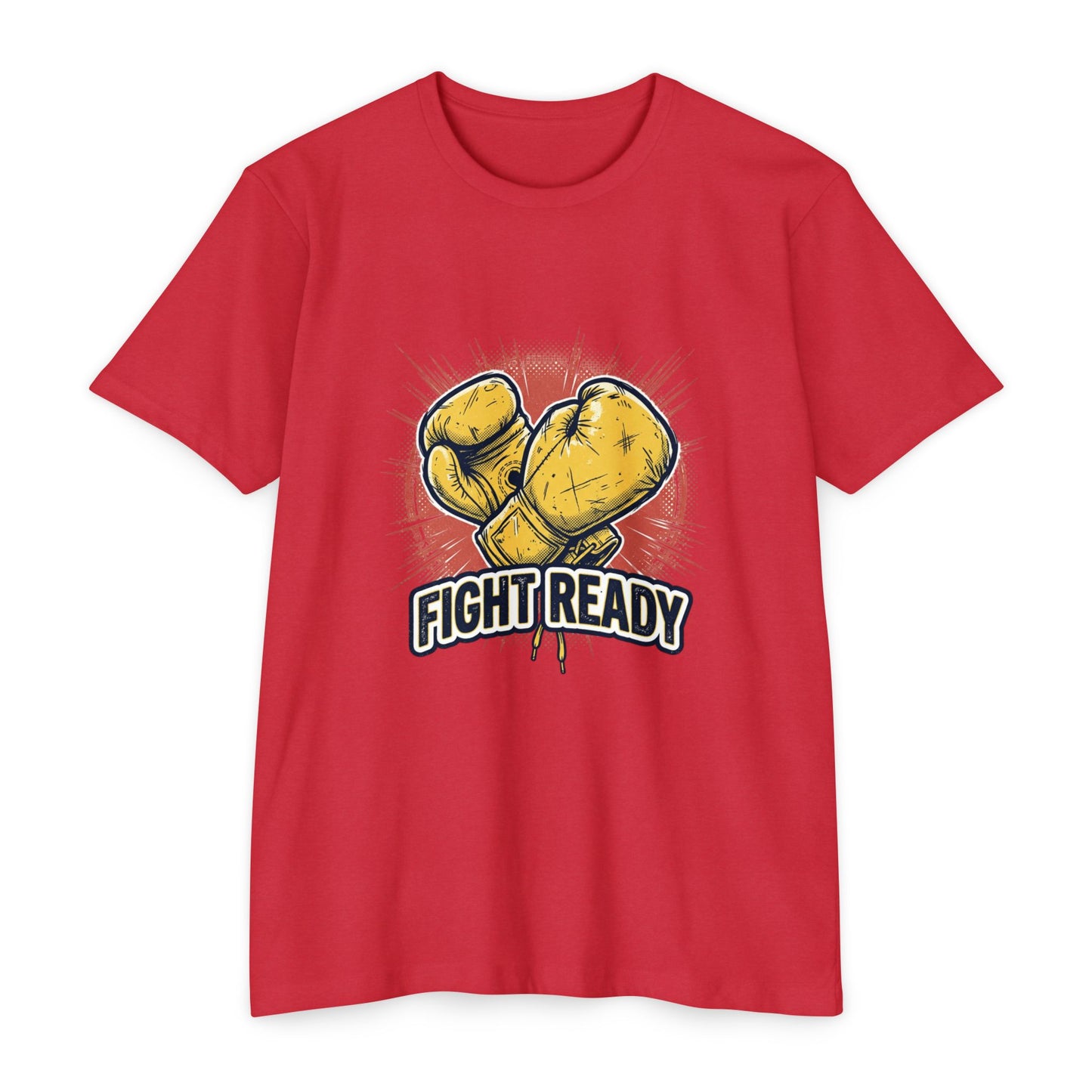 Fight Ready Boxing T-Shirt — Vintage Yellow Gloves Graphic Tee