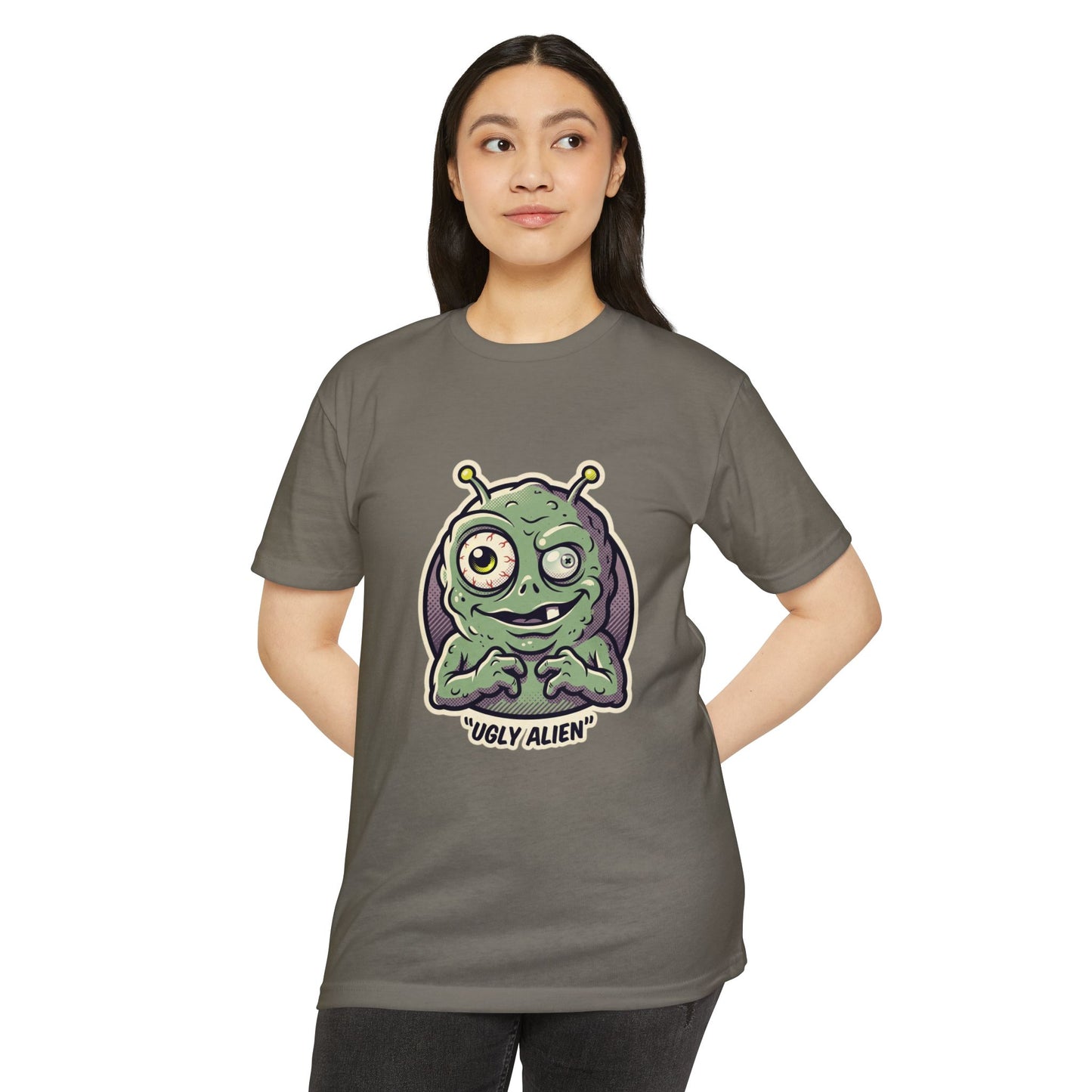 Funny Ugly Alien T-Shirt — Cartoon Graphic Tee