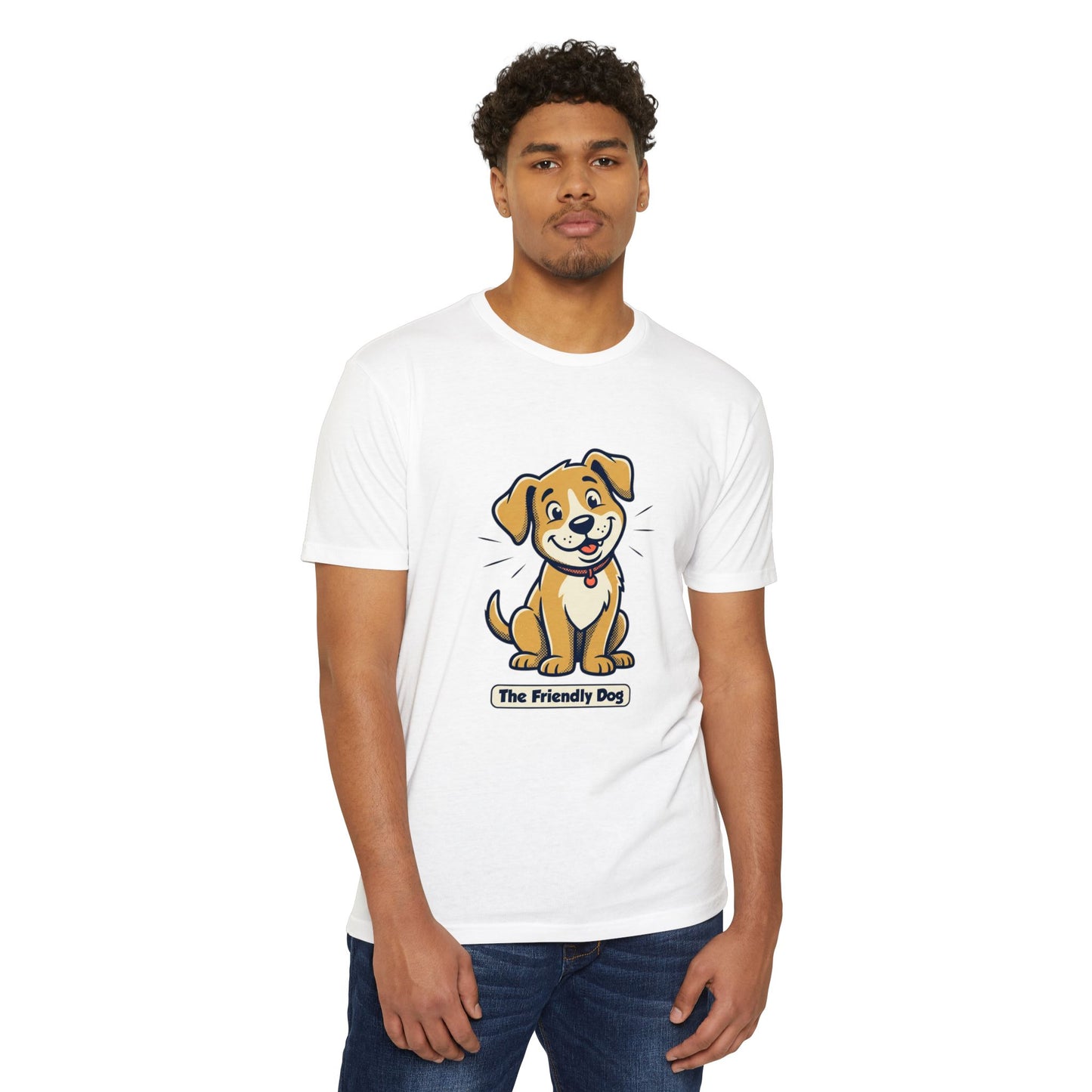Friendly Dog T-Shirt – Cute Cartoon Puppy "The Friendly Dog" Tee