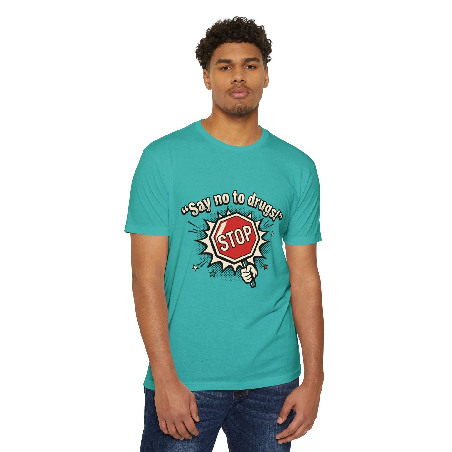 Say No to Drugs Stop Sign T-Shirt