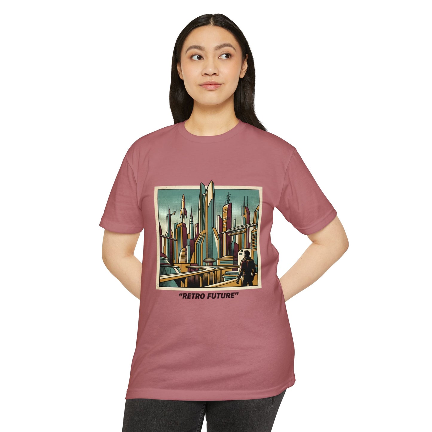 Retro Future Vintage Sci‑Fi City T‑Shirt