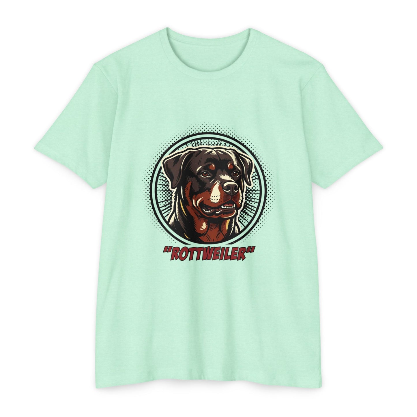 Rottweiler Vintage Portrait T-Shirt — Retro Dog Graphic Tee