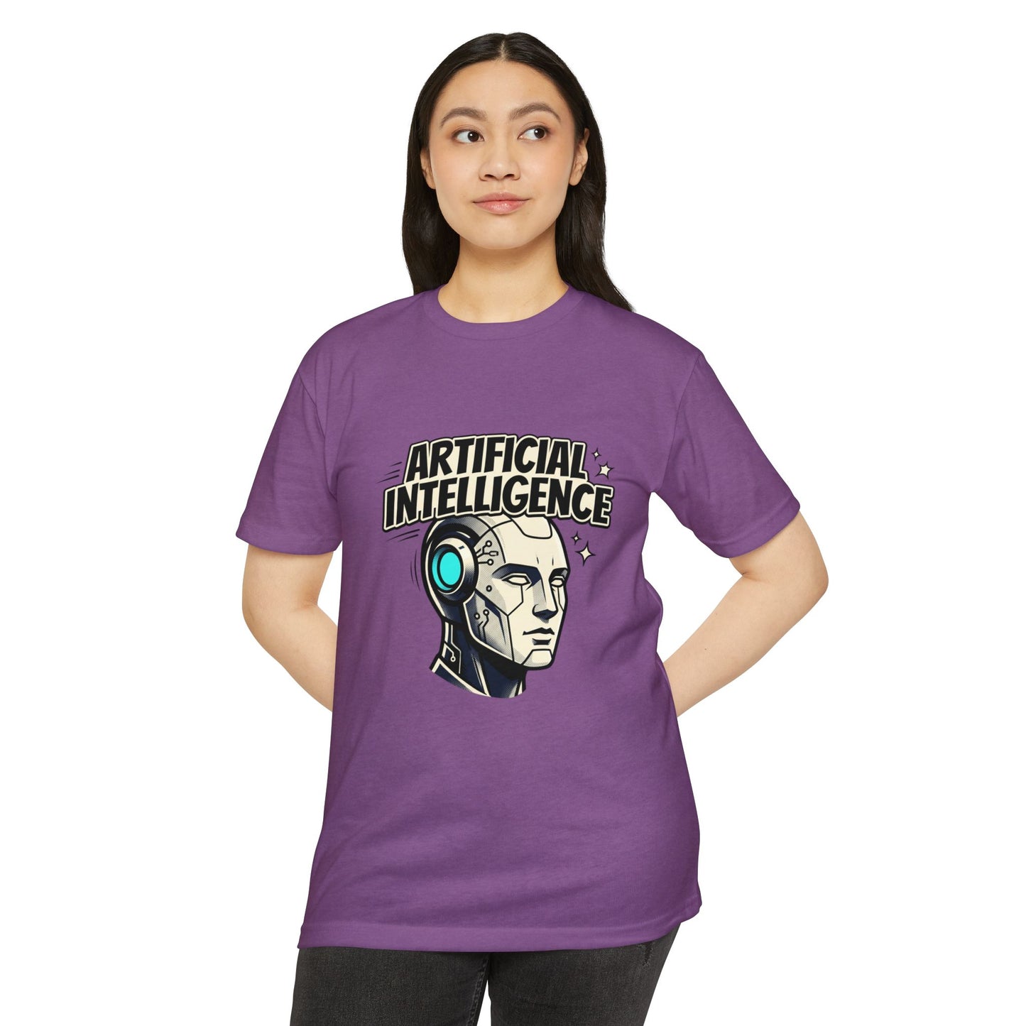 Artificial Intelligence Robot Tee — AI Head Graphic T-Shirt
