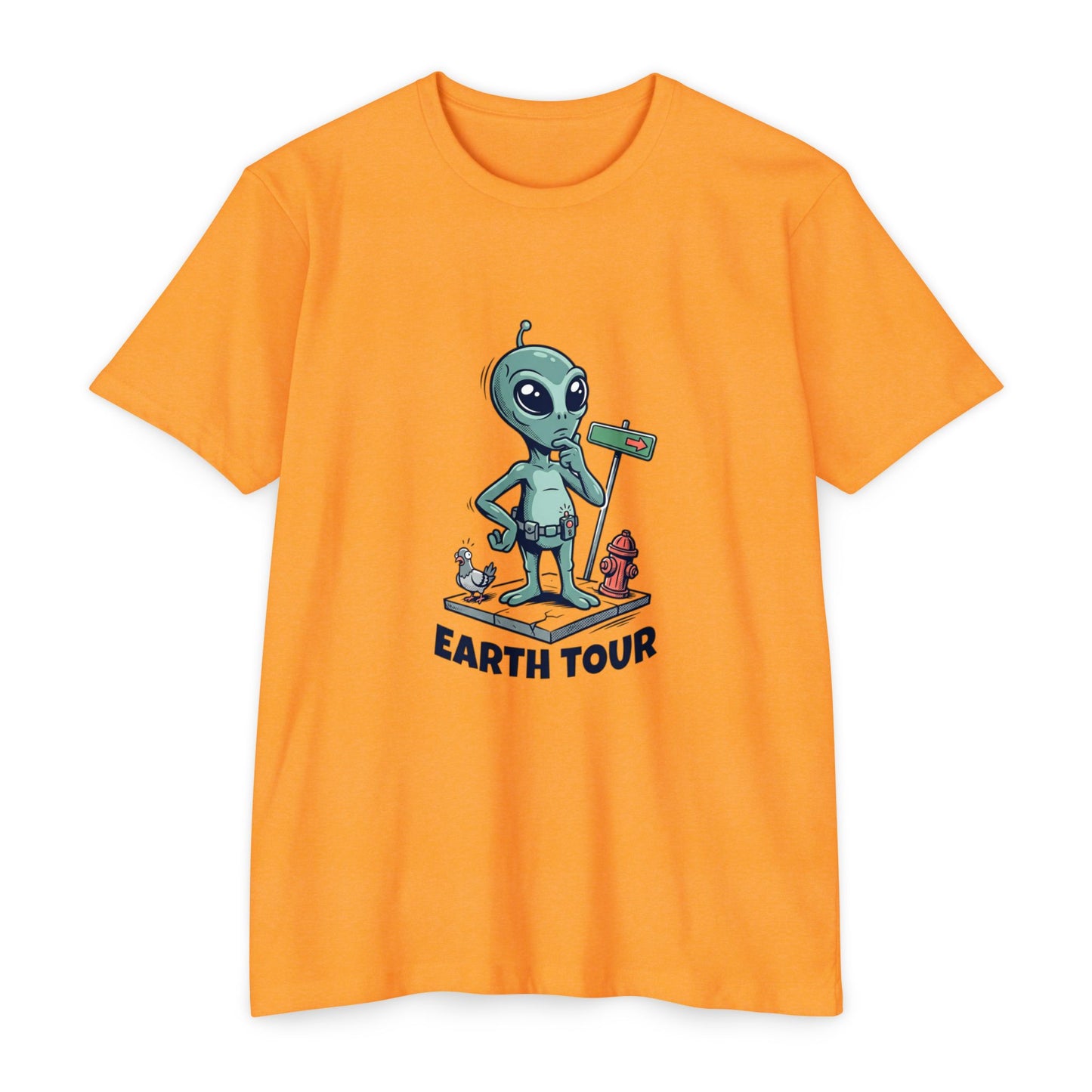 Alien 'Earth Tour' T-Shirt — Cute Space Visitor Graphic Tee