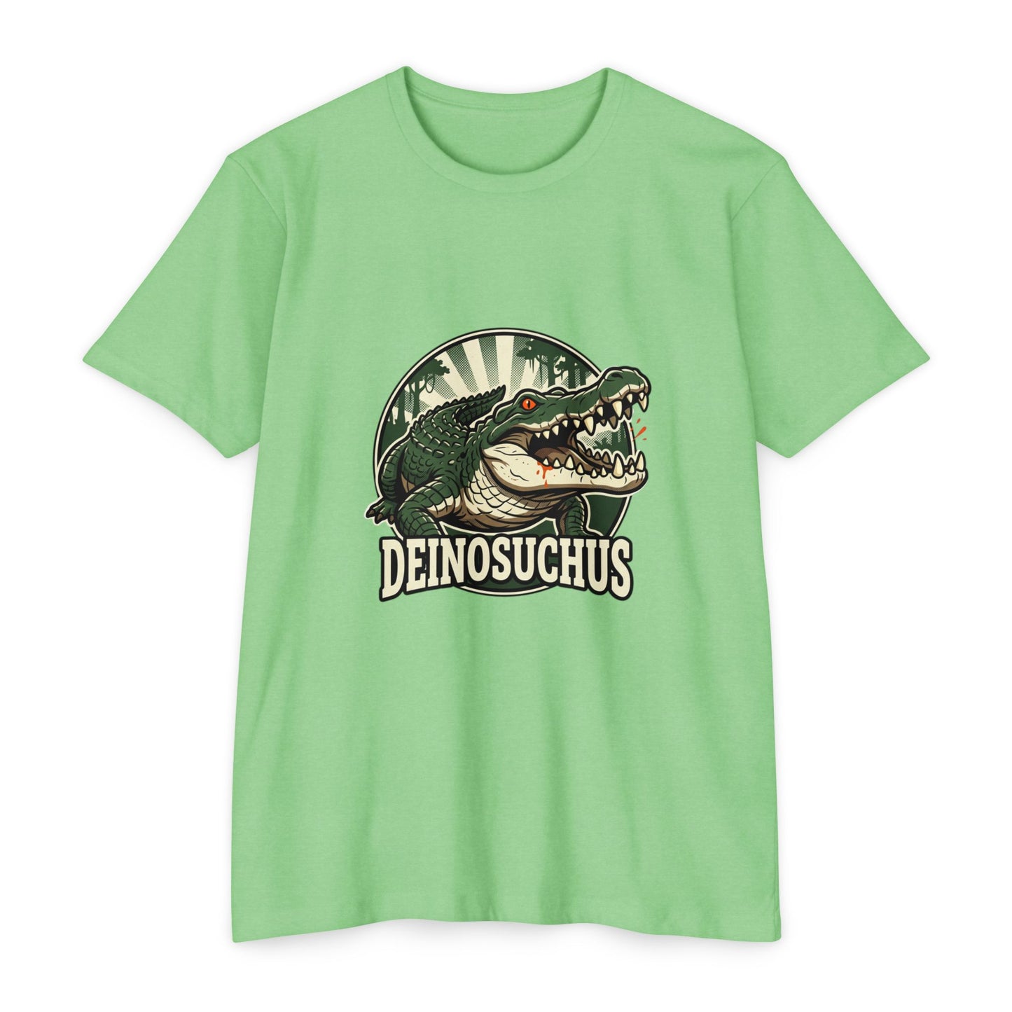 Deinosuchus Alligator Retro Fossil Graphic T-Shirt