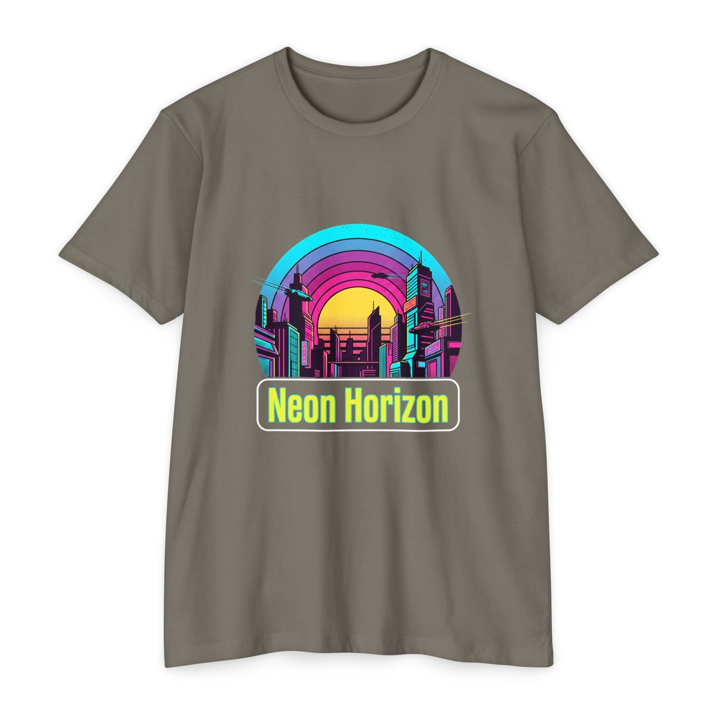 Neon Horizon Retro City T-Shirt