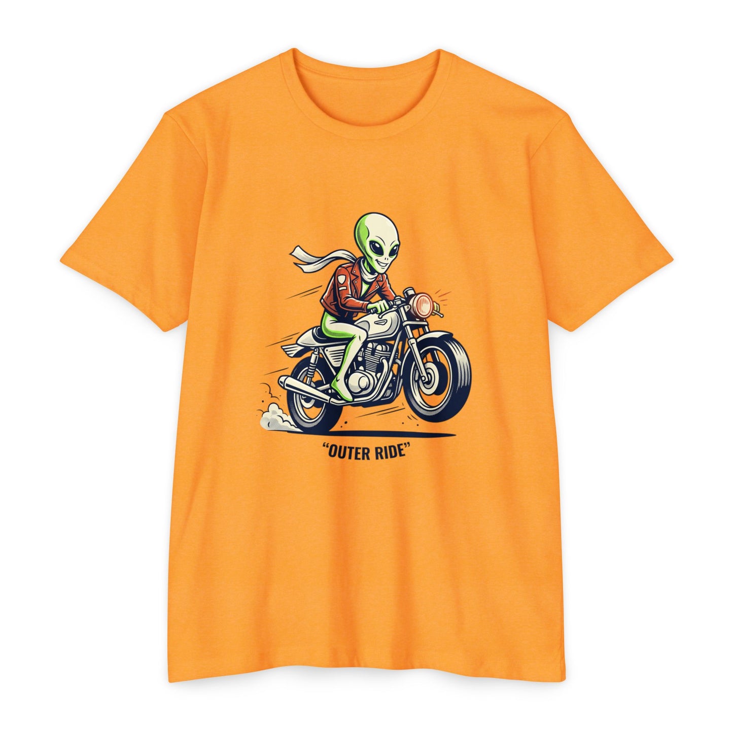 Alien Motorcyclist "Outer Ride" T-Shirt