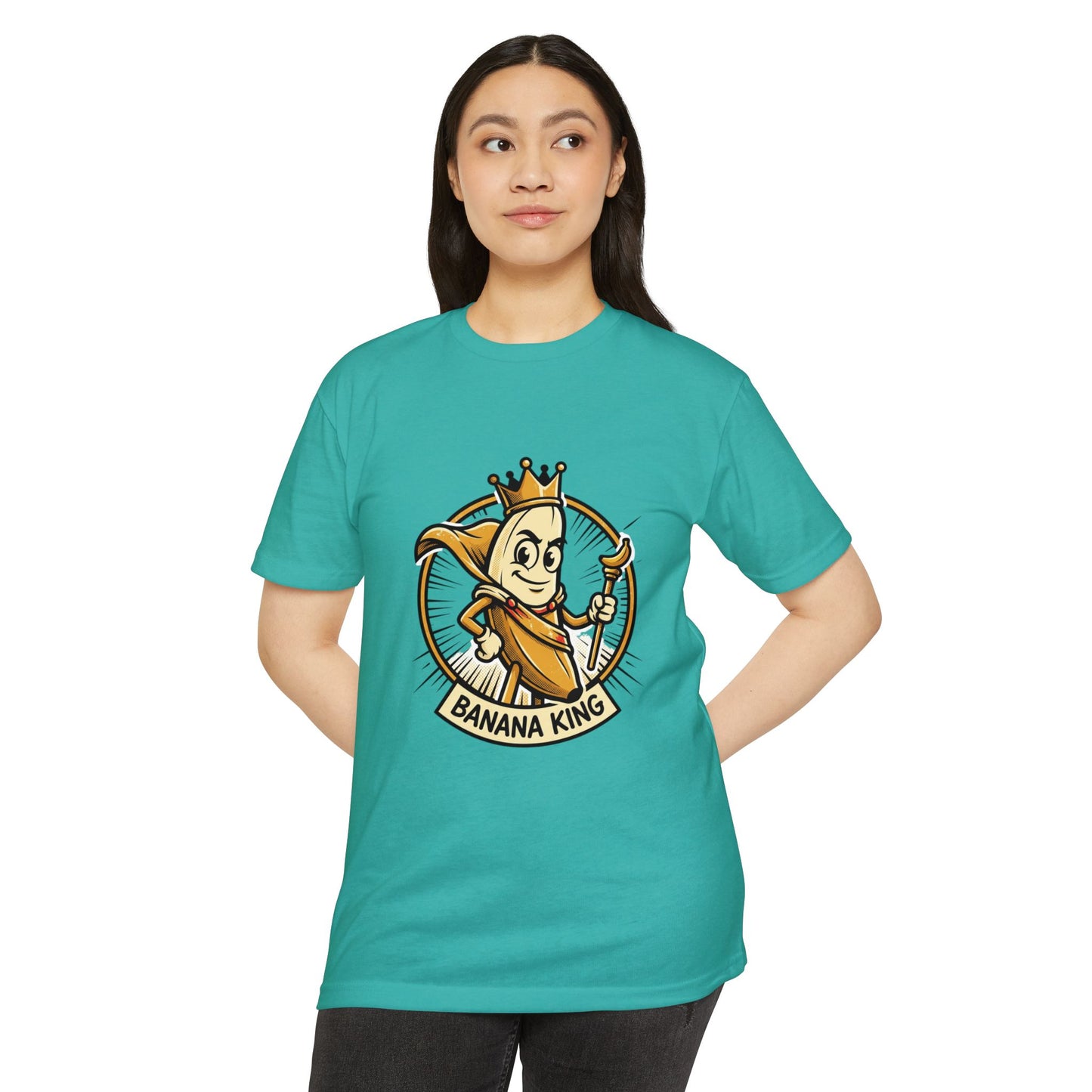 Banana King Retro Graphic T-Shirt — Vintage Fruit Mascot Tee