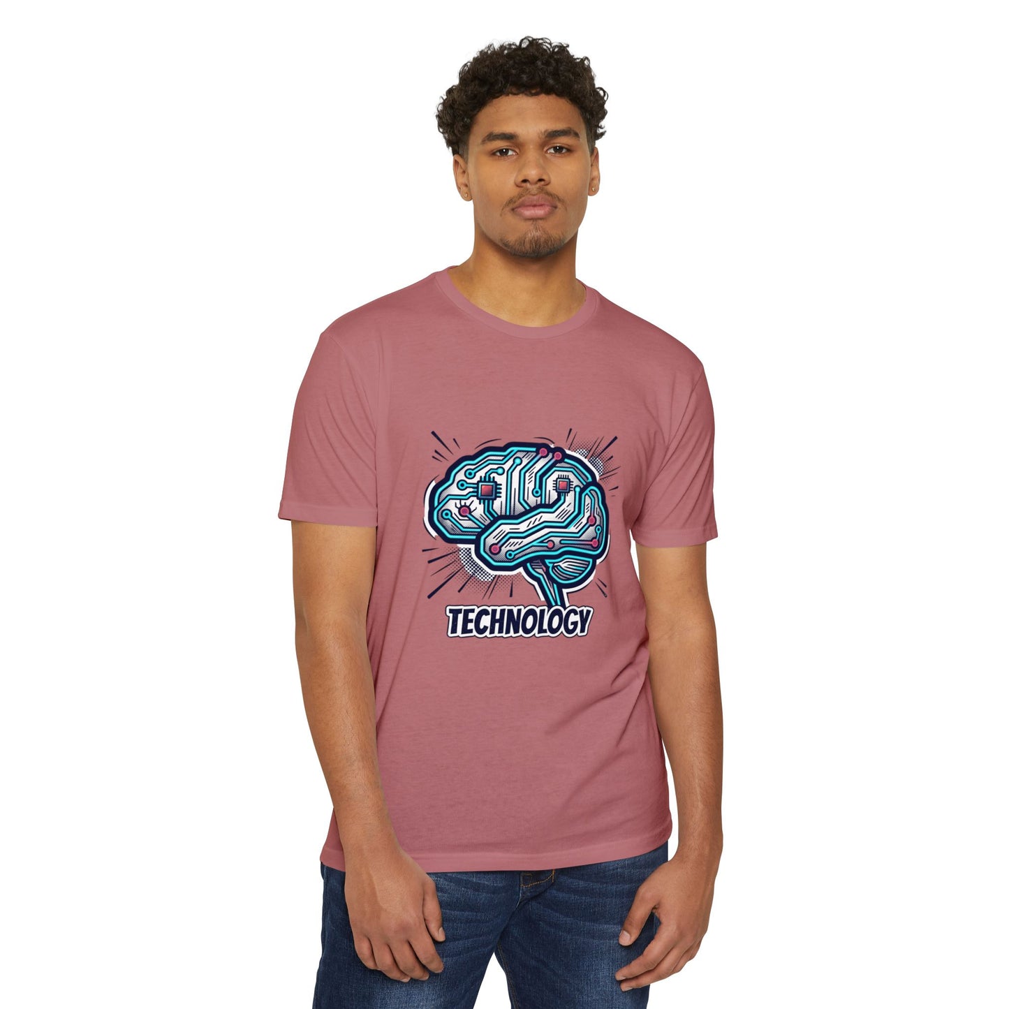 Tech Circuit Brain T-Shirt — Technology Graphic Tee