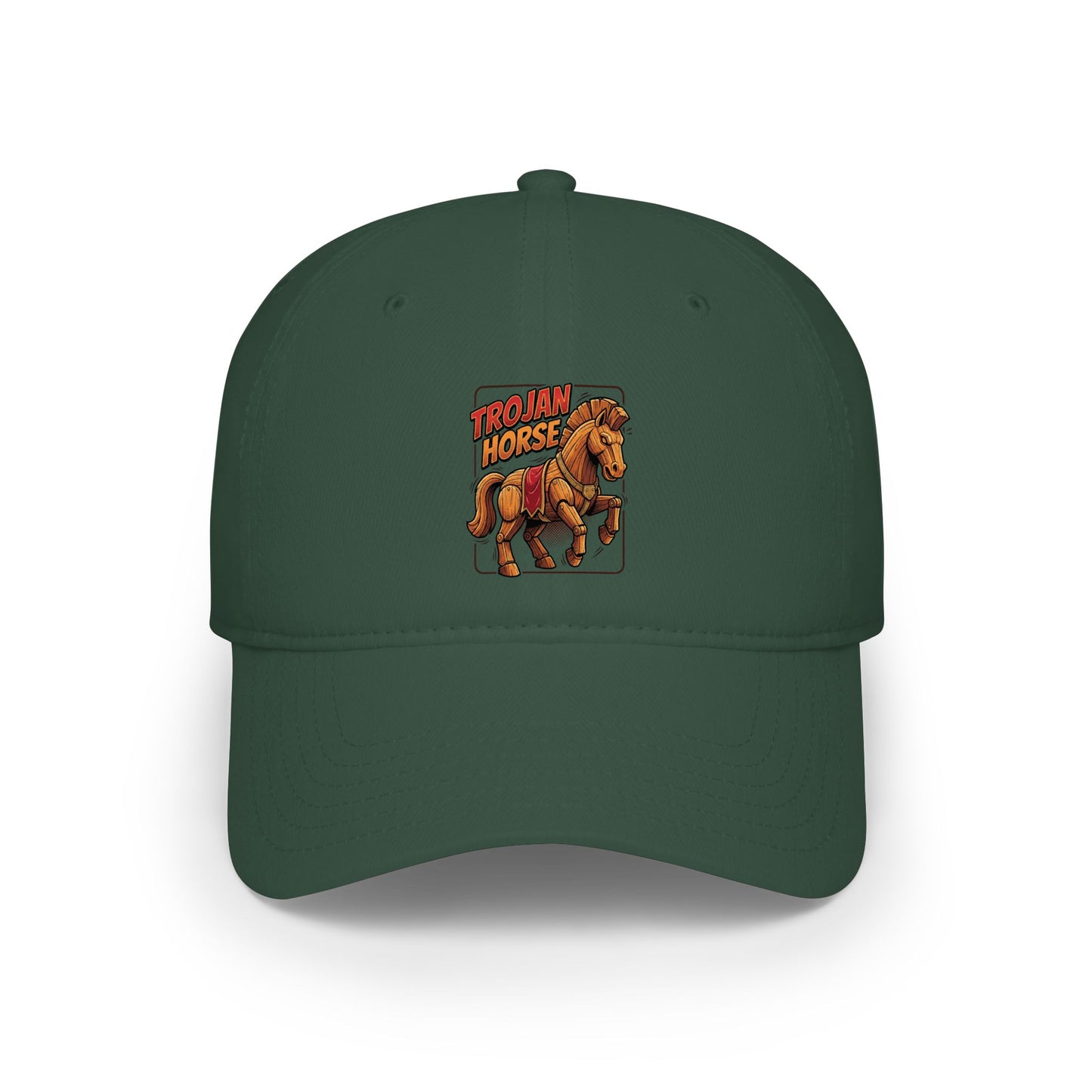 Horse Rider Vintage Patch Baseball Cap — Low Profile Equestrian Hat