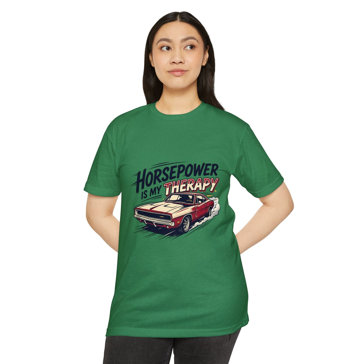 Horsepower Is My Therapy T-Shirt — Racing & Car Enthusiast Tee