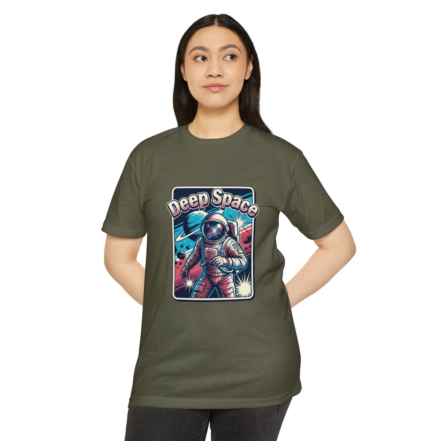 Deep Space Astronaut T-Shirt — Retro Space Exploration Tee