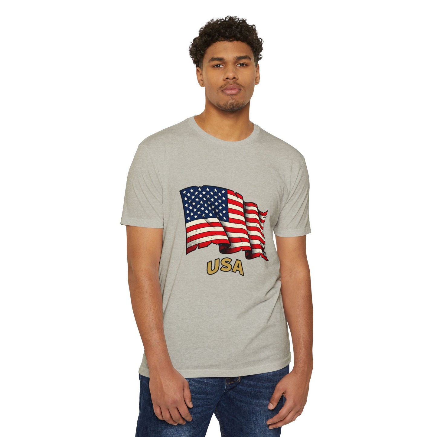 Vintage American Flag T-Shirt — USA Flag Graphic Tee
