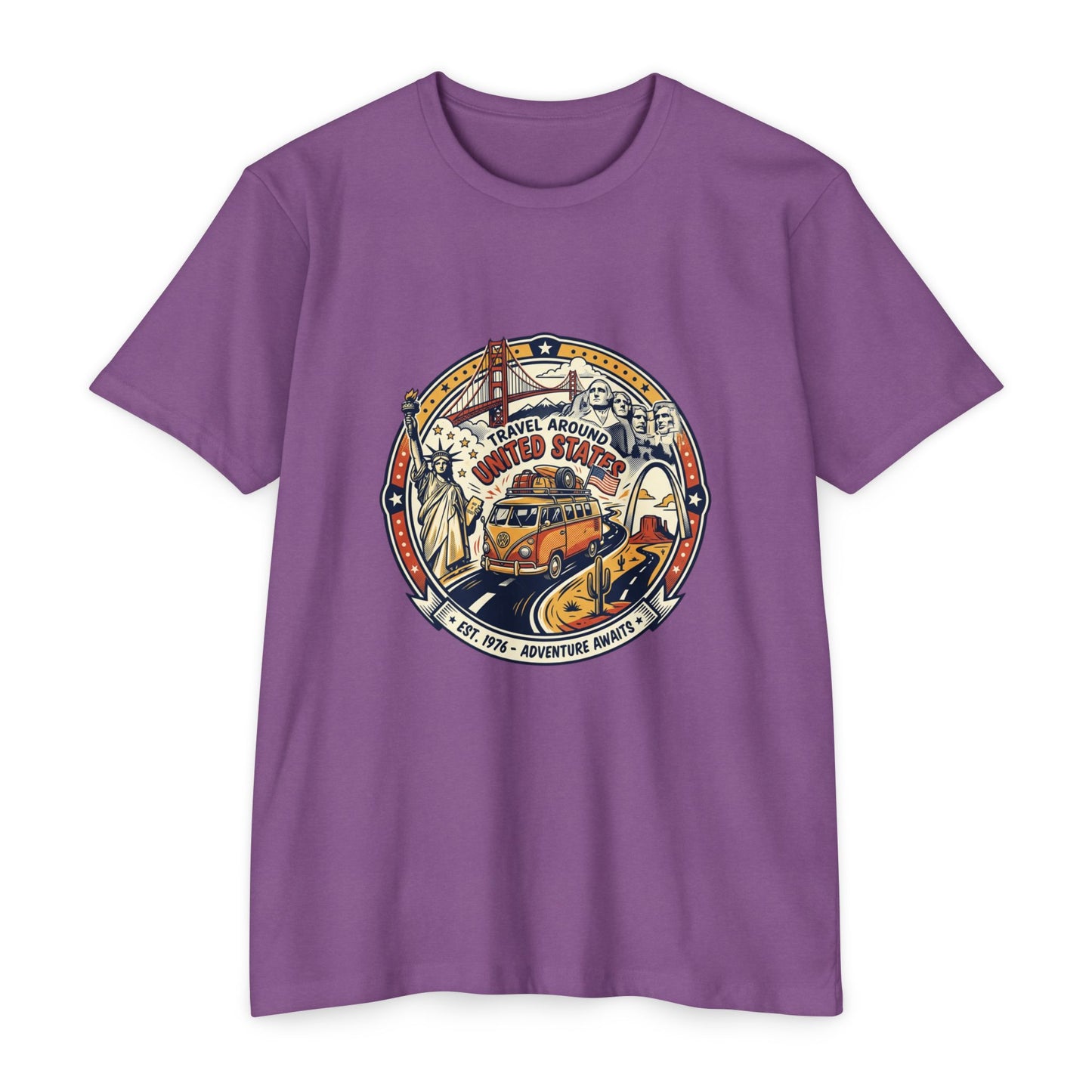 Vintage 'Travel Around the World' Road Trip T-Shirt
