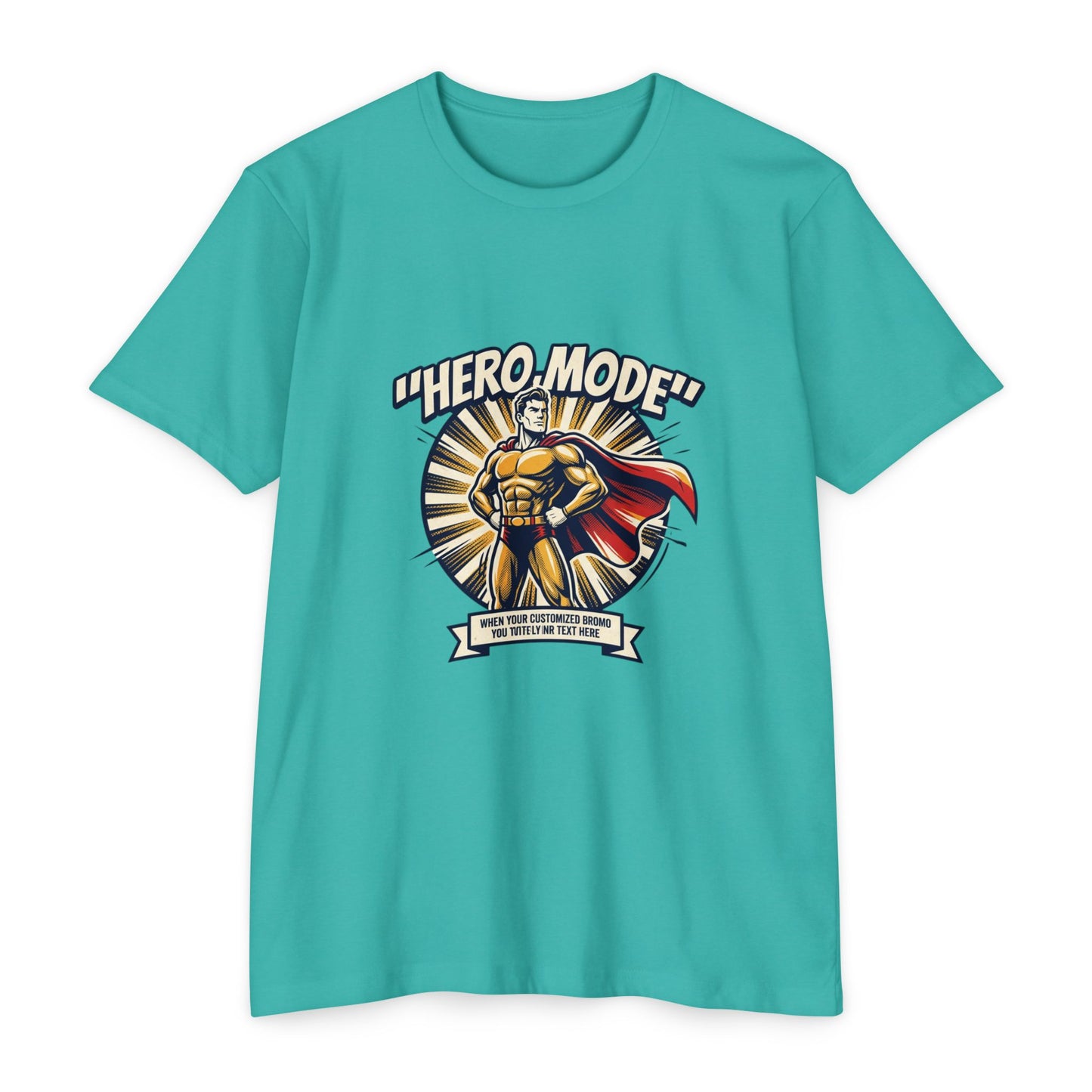 Hero Mode T-Shirt – Superhero Graphic Tee with "Hero Mode" Slogan