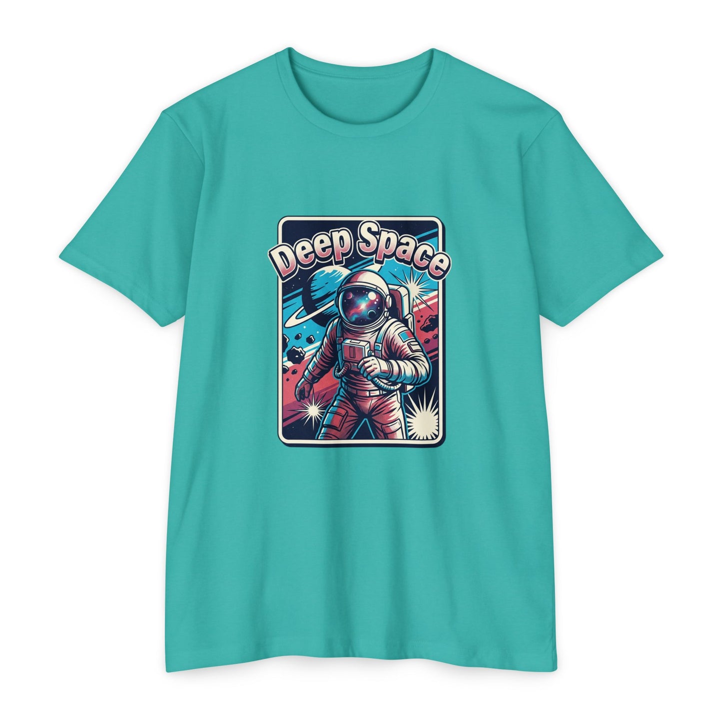 Deep Space Astronaut T-Shirt — Retro Space Exploration Tee