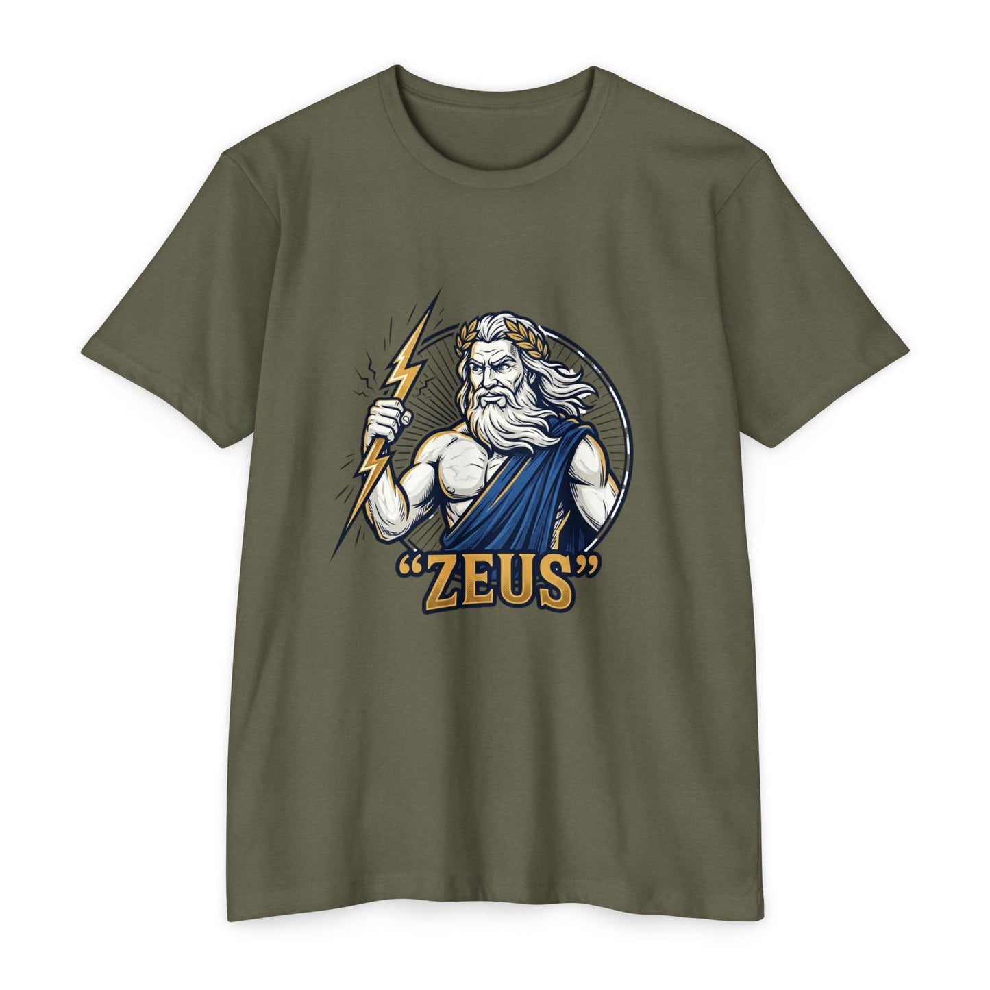 Zeus Lightning Graphic T‑Shirt — Mythology Greek God Tee