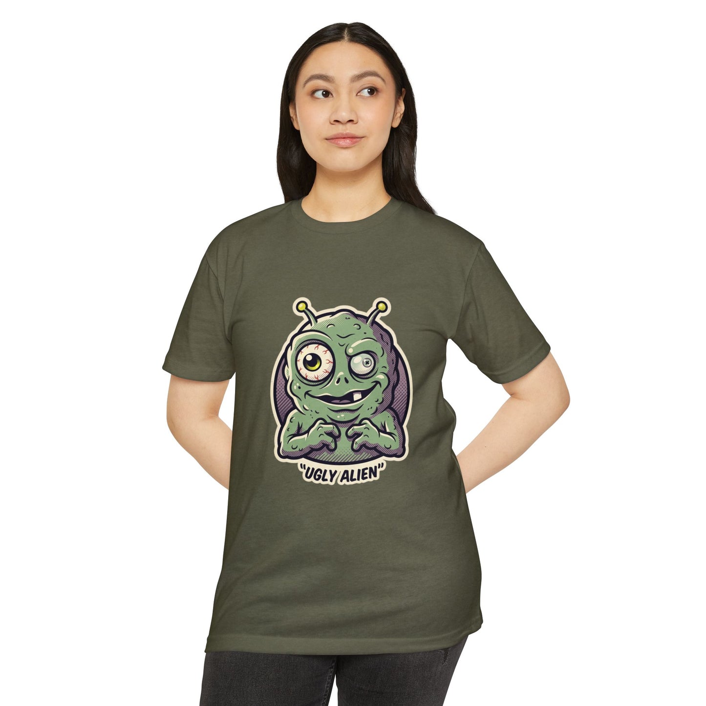 Funny Ugly Alien T-Shirt — Cartoon Graphic Tee