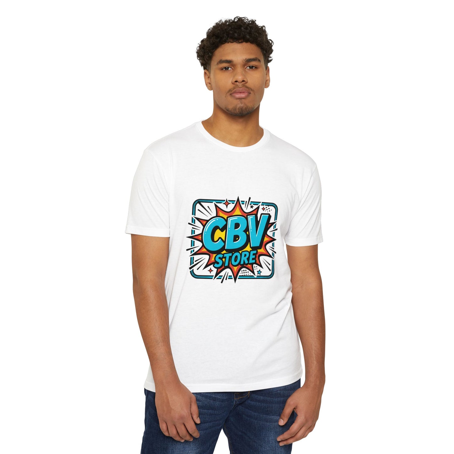 CBV Store Comic Logo T-Shirt — Retro Comic Graphic Tee