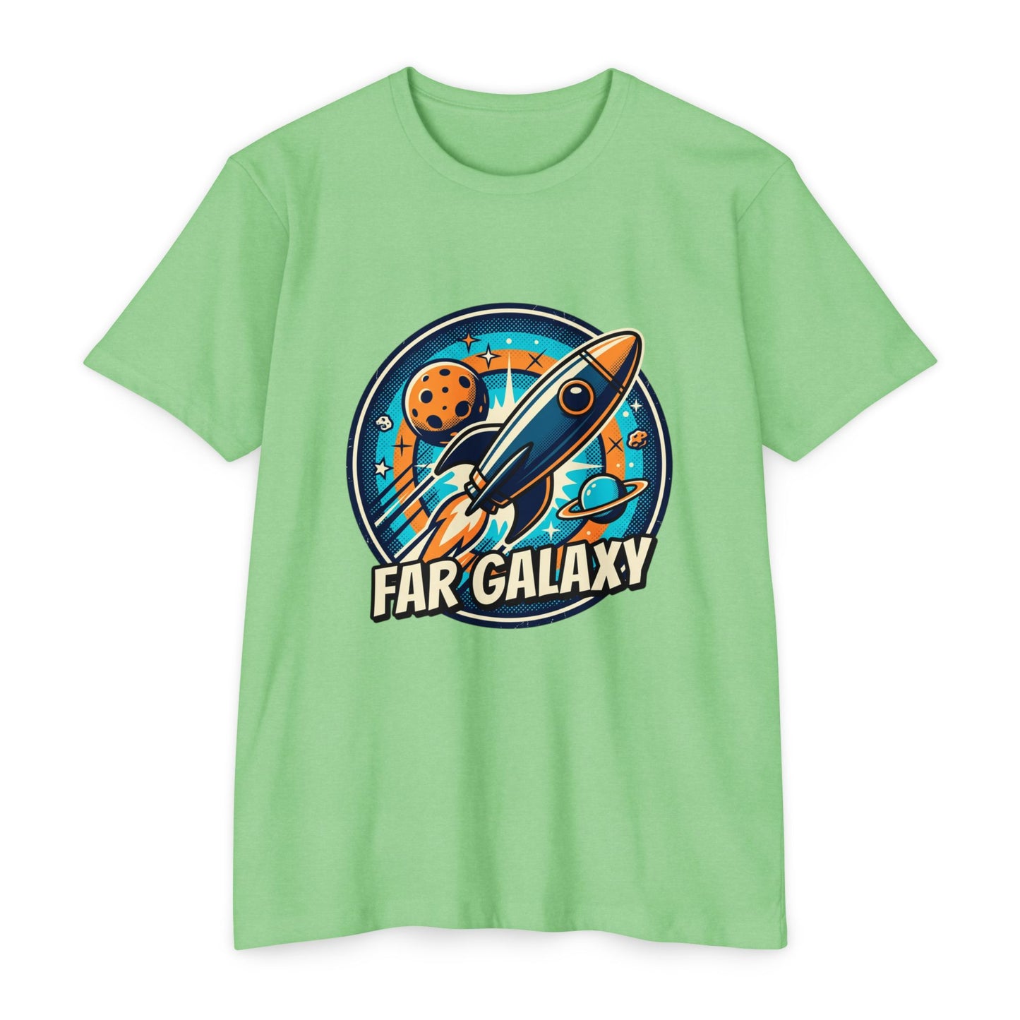 Retro Far Galaxy Rocket T-Shirt — Vintage Space Graphic Tee