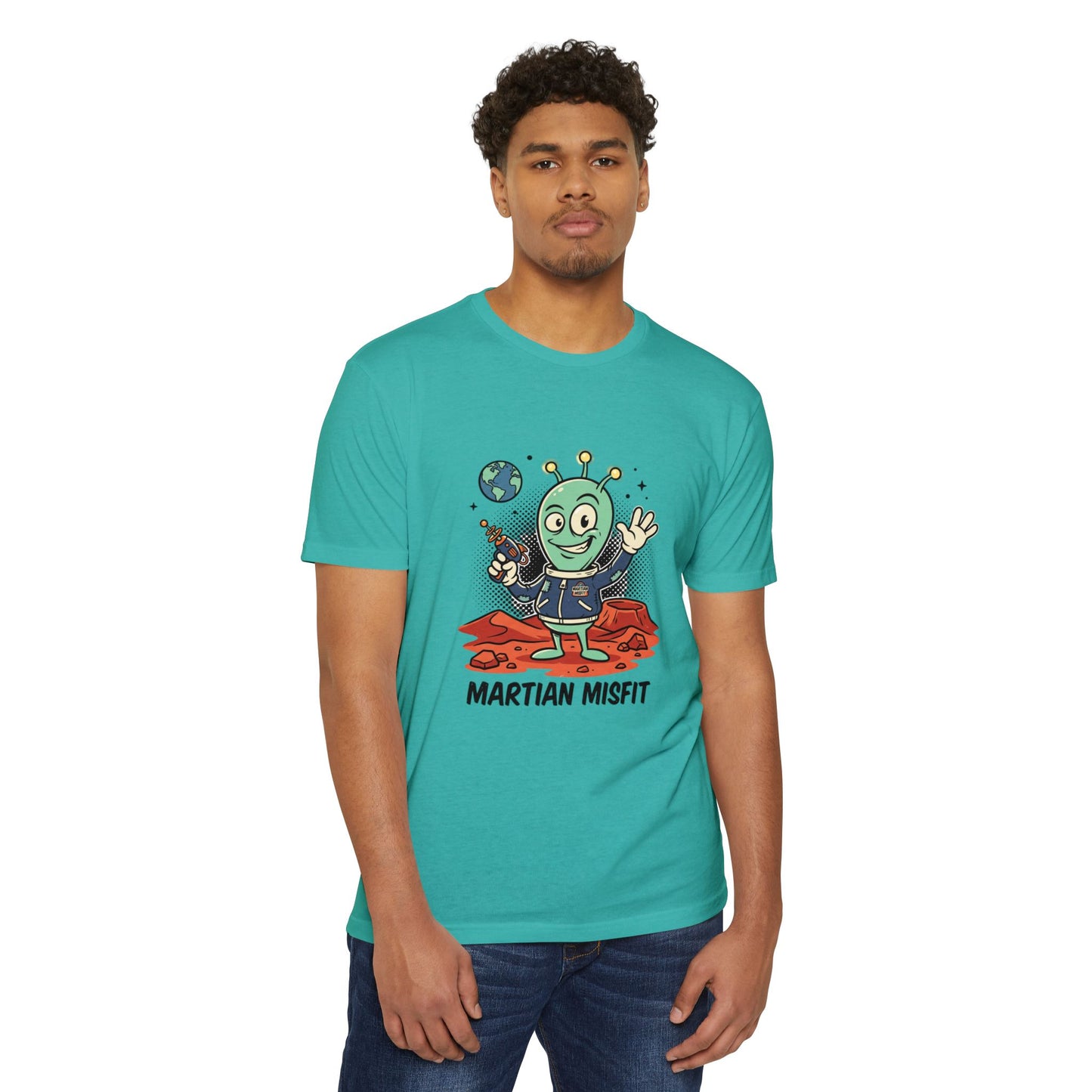 Martian Misfit Retro Alien T-Shirt — Cute Space Graphic Tee