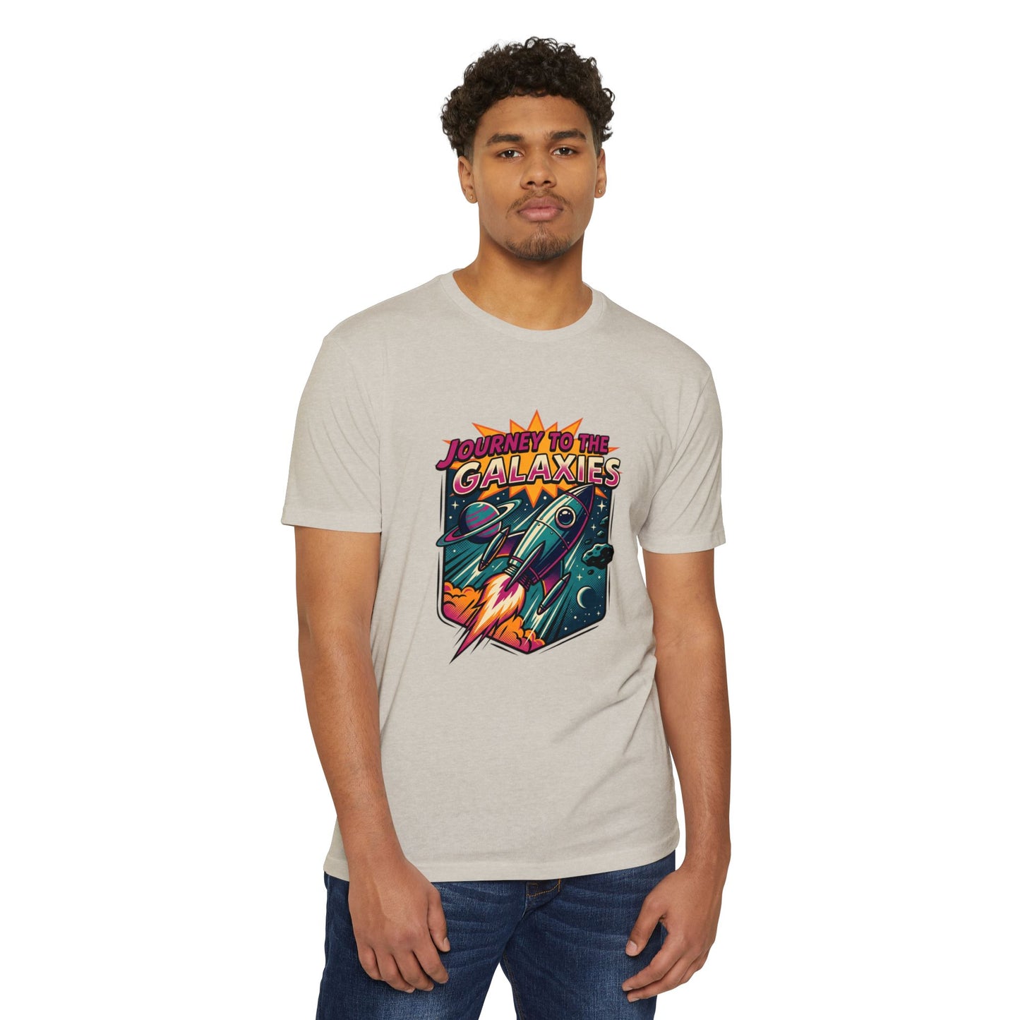 Journey to the Galaxies T-Shirt — Retro Rocket Space Tee