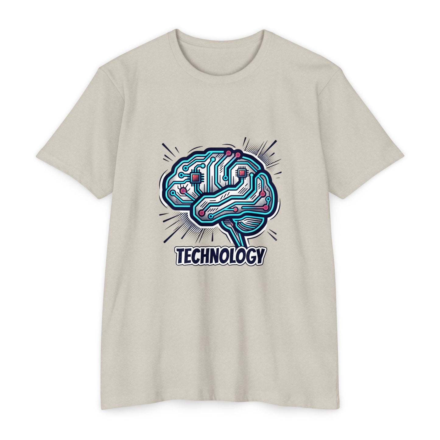 Tech Circuit Brain T-Shirt — Technology Graphic Tee