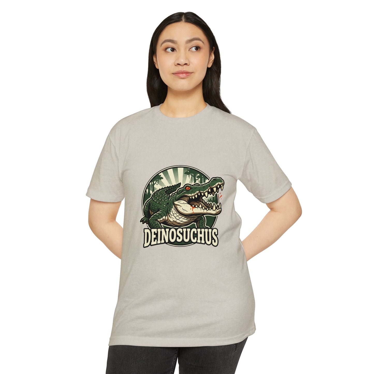 Deinosuchus Alligator Retro Fossil Graphic T-Shirt
