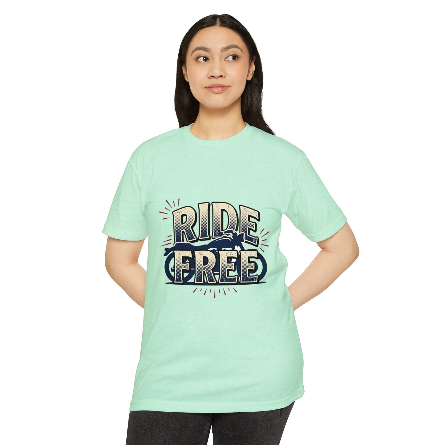 Ride Free Motorcycle T-Shirt — Vintage Biker Graphic Tee