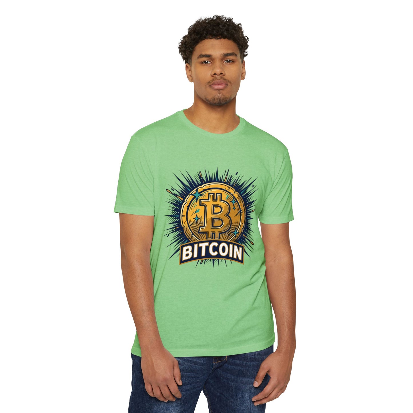 Camiseta gráfica de Bitcoin — Camiseta vintage de moneda criptográfica