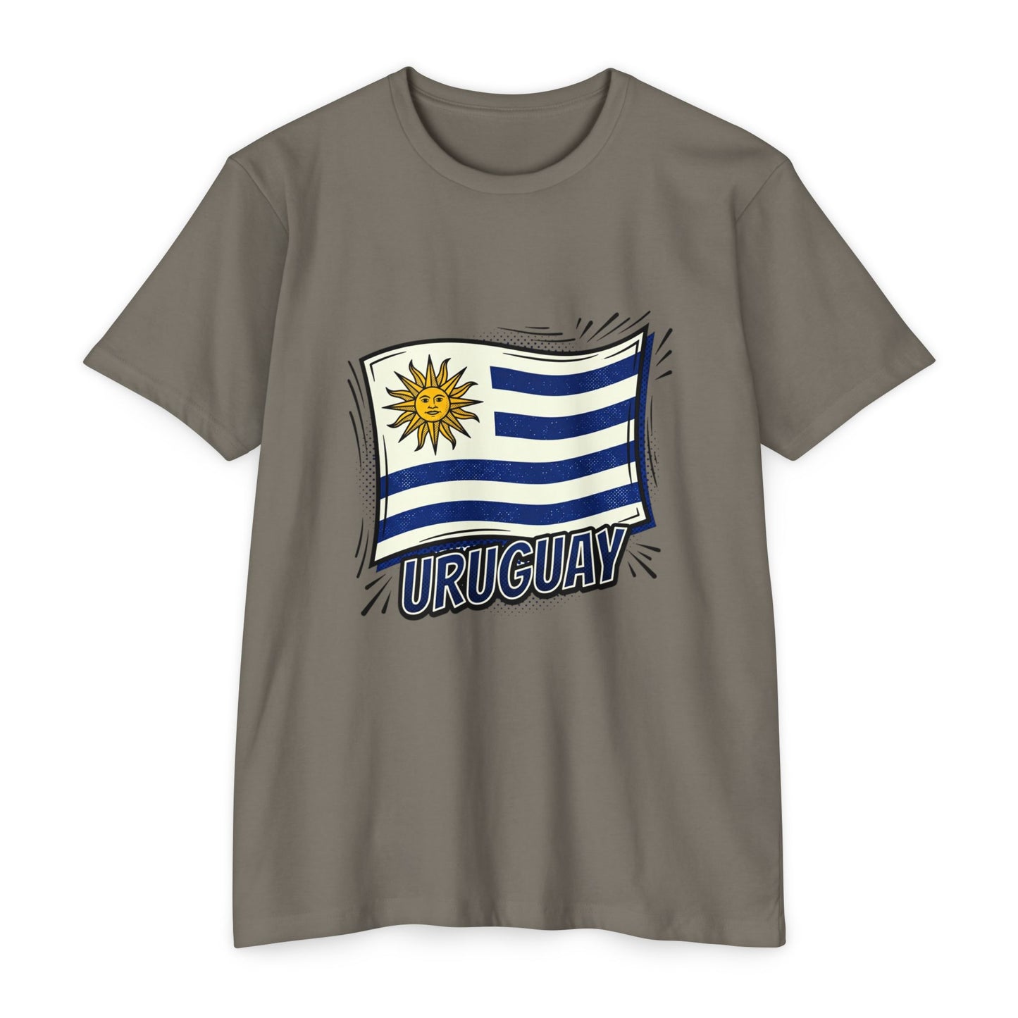 Uruguay Flag Retro Sun & Stripes T-Shirt
